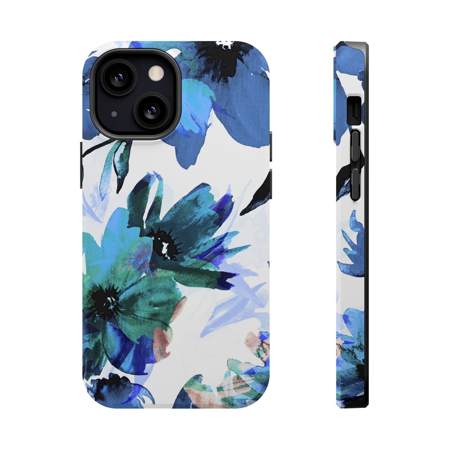 MagSafe iPhone Case – Serene Blue Blossom - BOGO Cases
