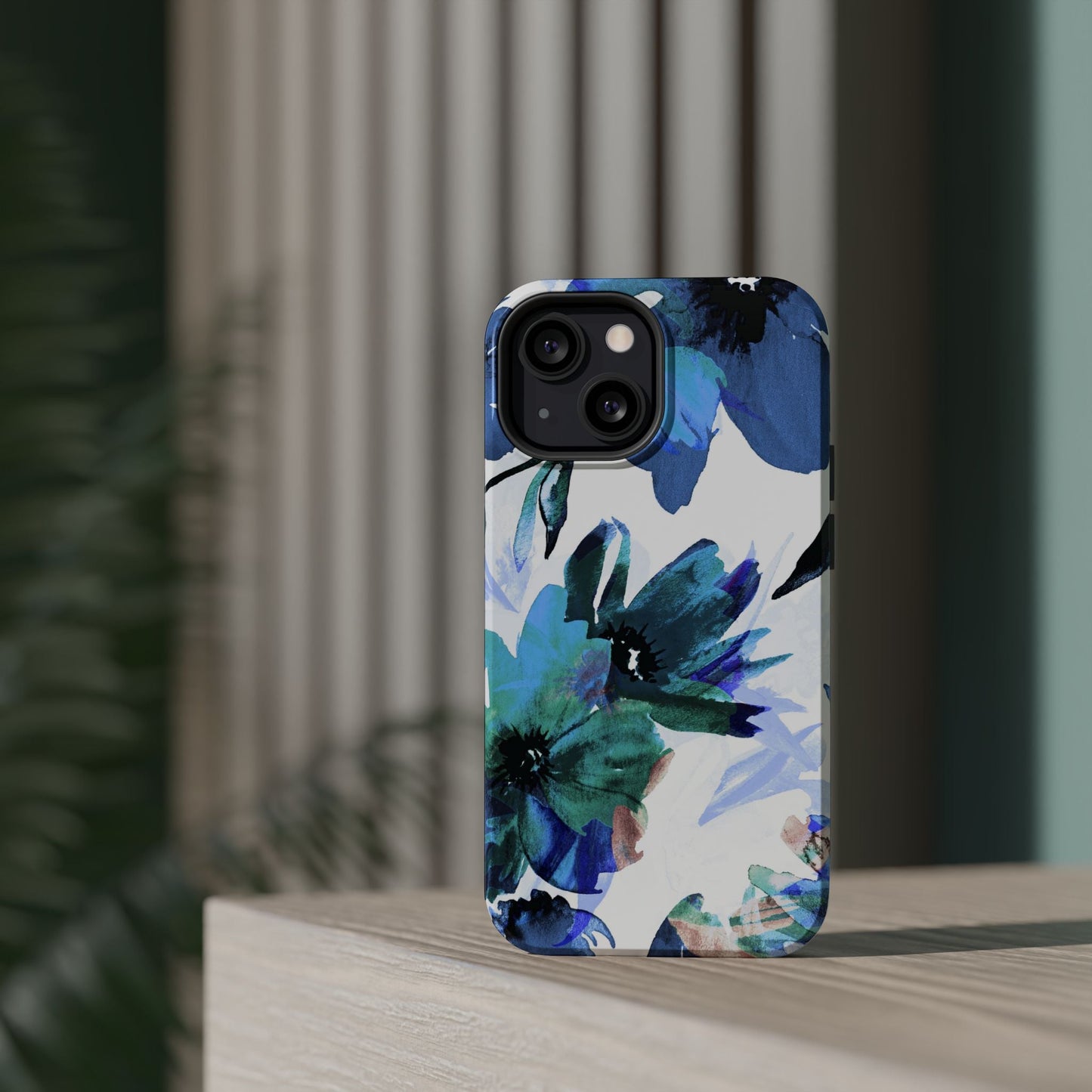 MagSafe iPhone Case – Serene Blue Blossom - BOGO Cases