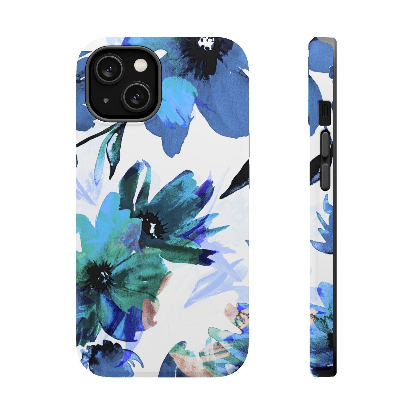 MagSafe iPhone Case – Serene Blue Blossom - BOGO Cases