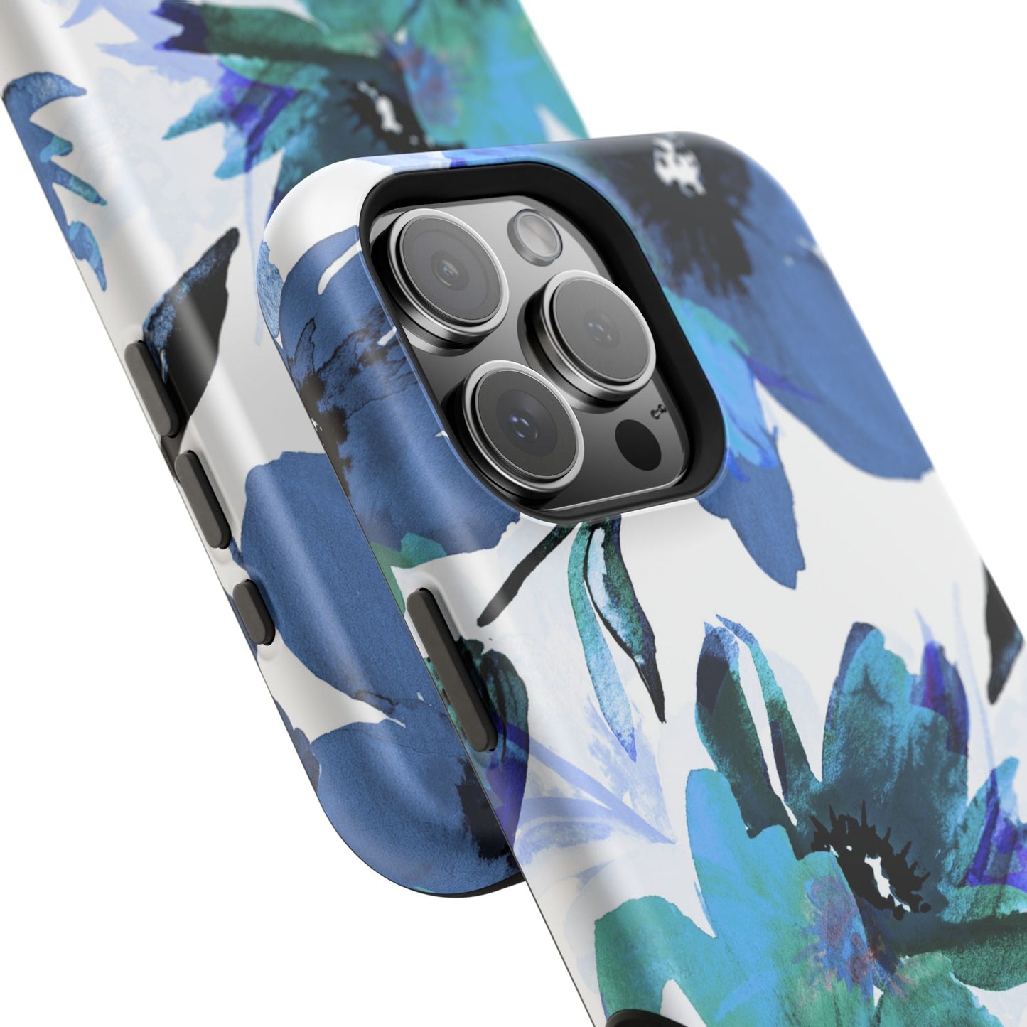 MagSafe iPhone Case – Serene Blue Blossom - BOGO Cases