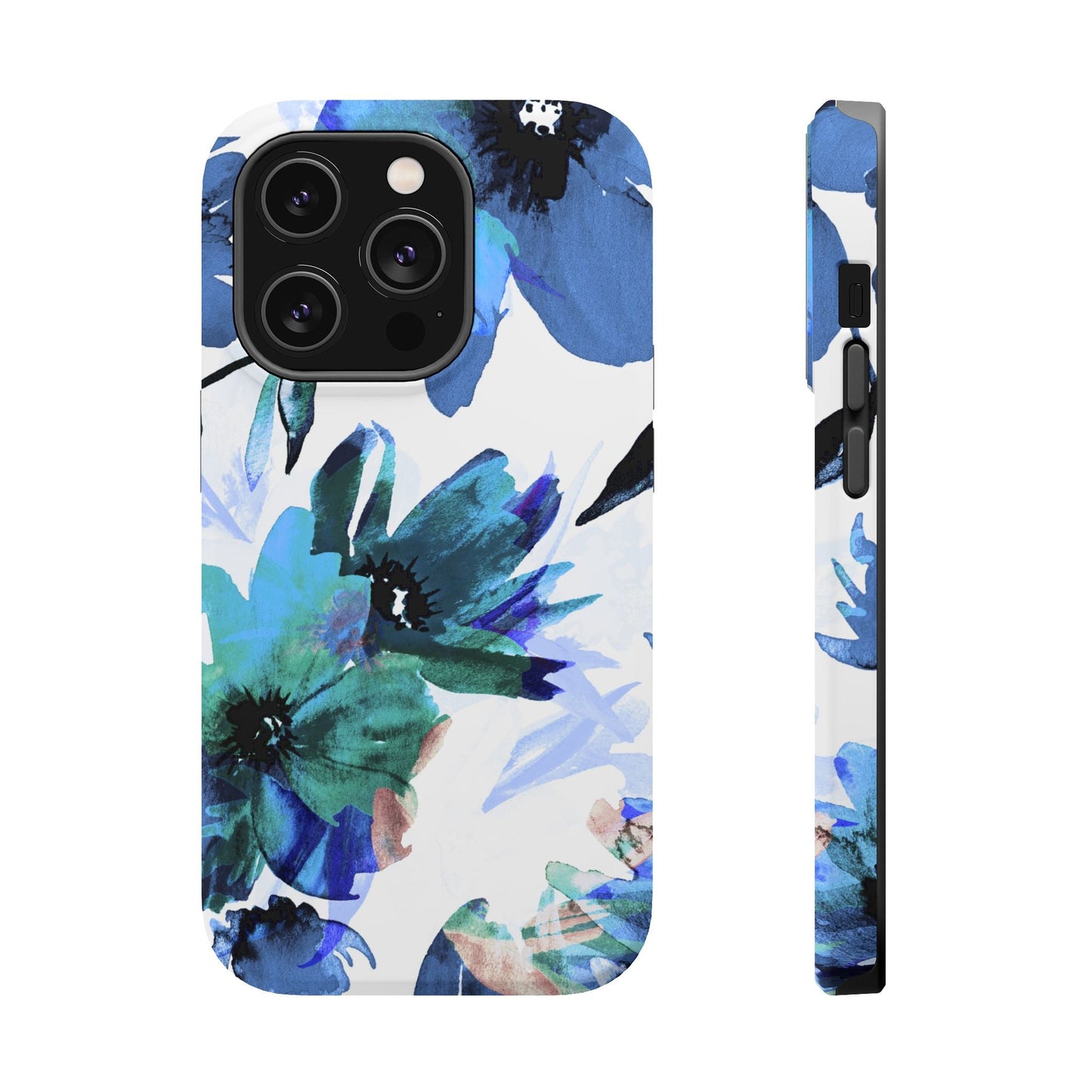 MagSafe iPhone Case – Serene Blue Blossom - BOGO Cases