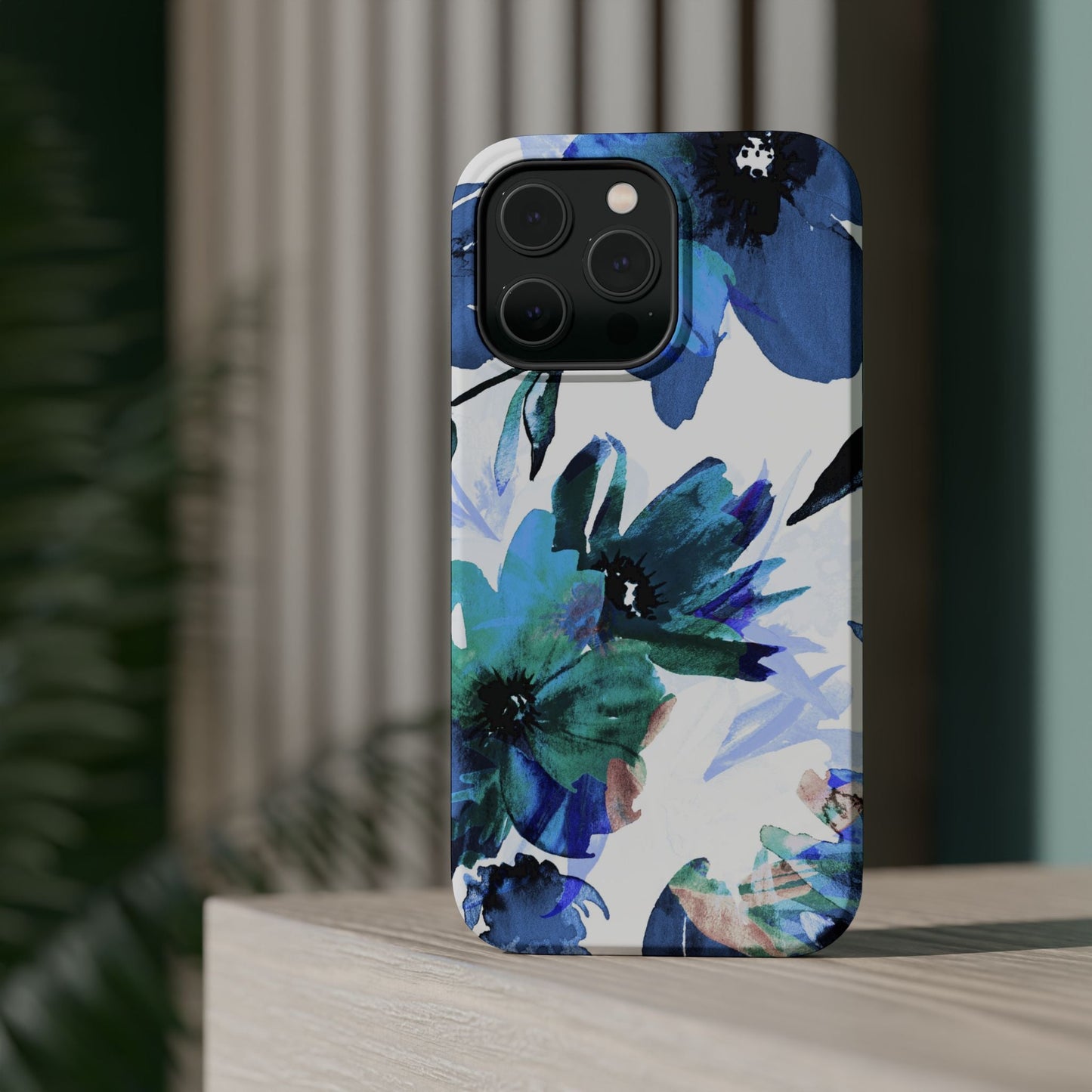 MagSafe iPhone Case – Serene Blue Blossom - BOGO Cases