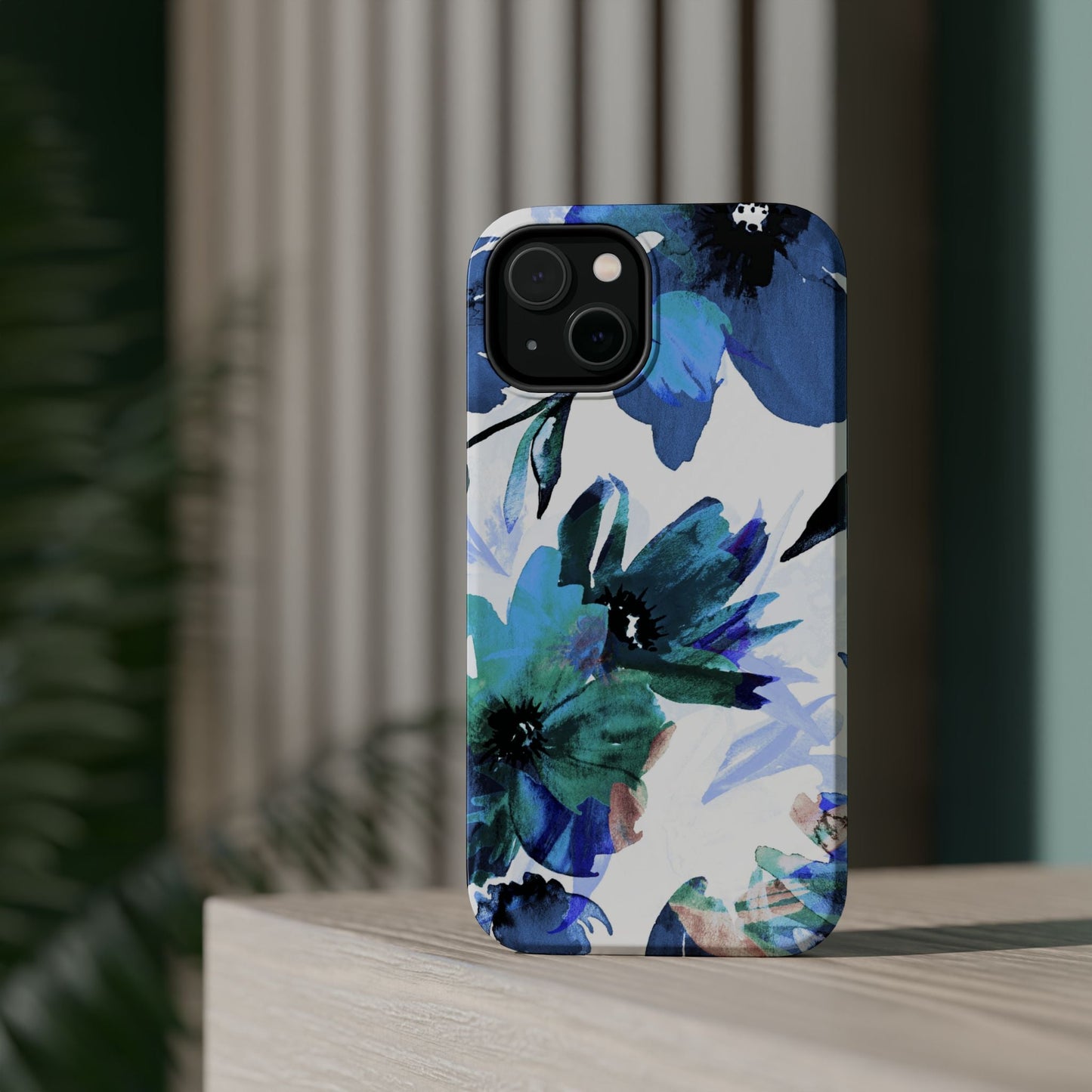 MagSafe iPhone Case – Serene Blue Blossom - BOGO Cases