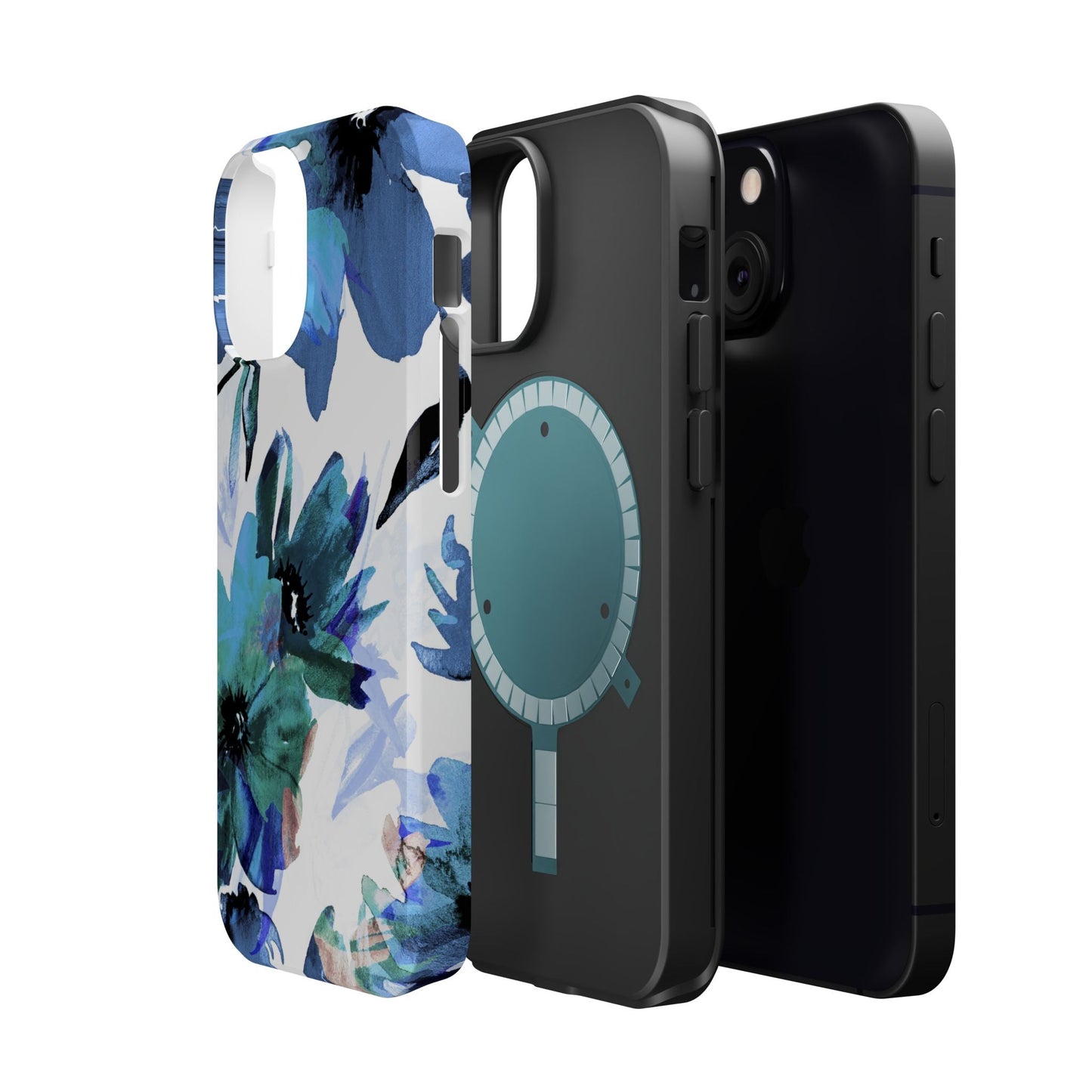 MagSafe iPhone Case – Serene Blue Blossom - BOGO Cases