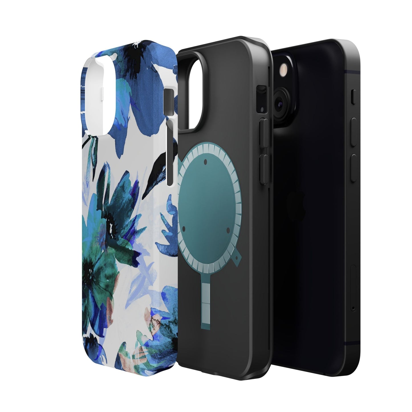 MagSafe iPhone Case – Serene Blue Blossom - BOGO Cases