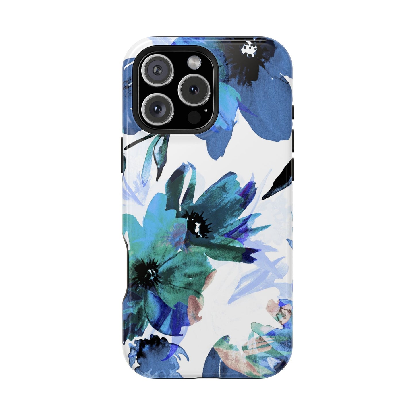 MagSafe iPhone Case – Serene Blue Blossom - BOGO Cases