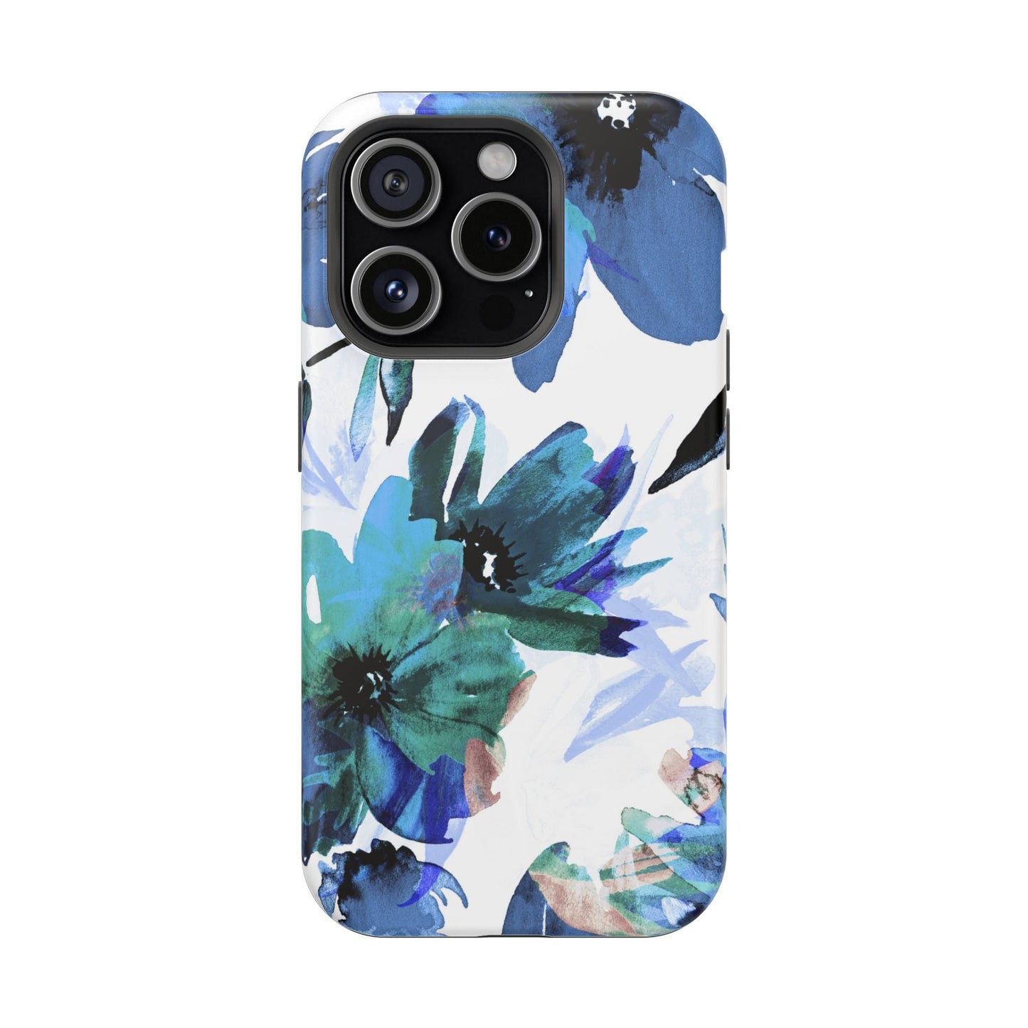 MagSafe iPhone Case – Serene Blue Blossom - BOGO Cases