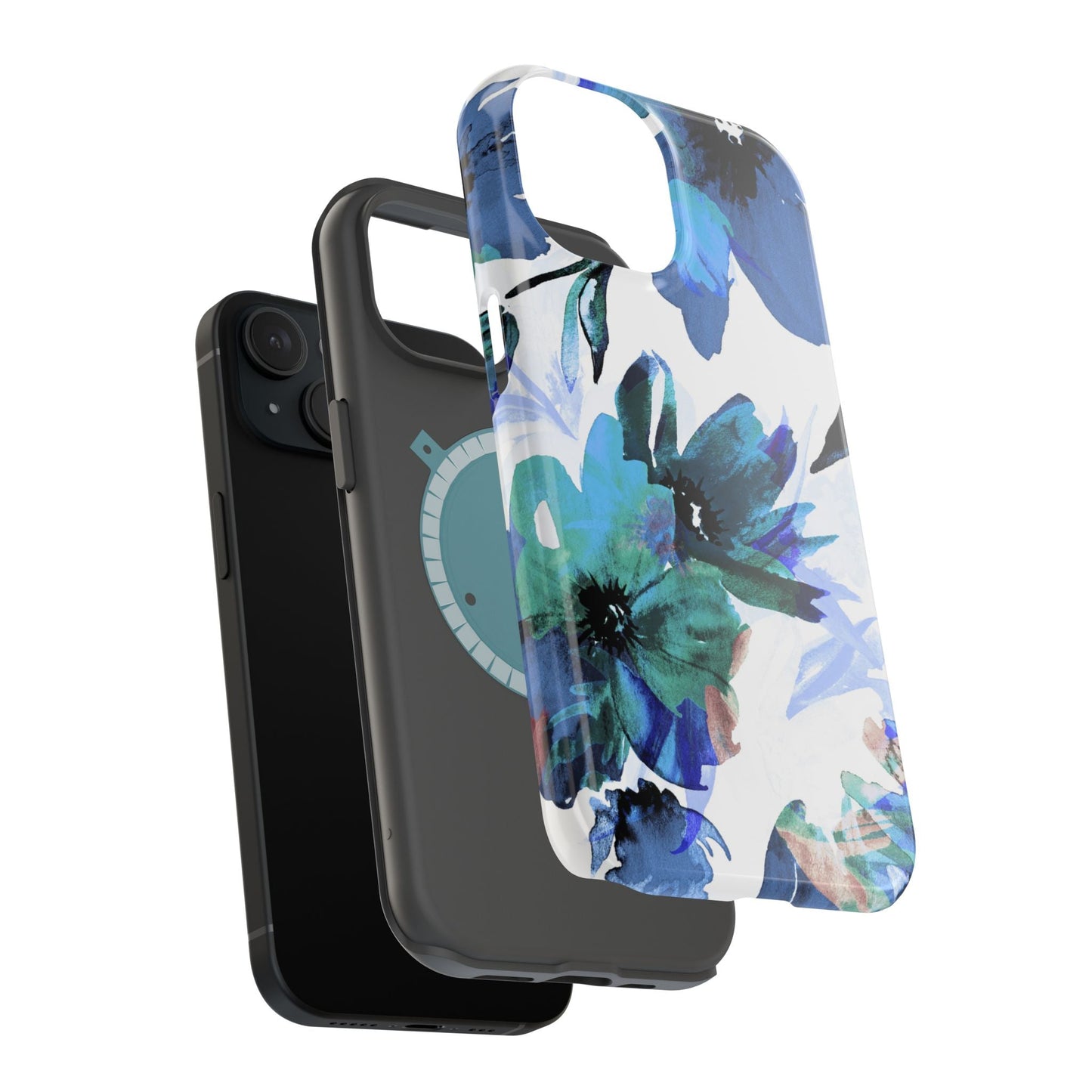 MagSafe iPhone Case – Serene Blue Blossom - BOGO Cases