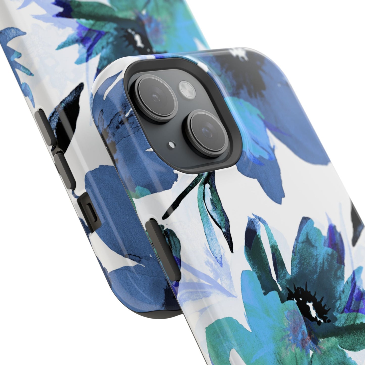 MagSafe iPhone Case – Serene Blue Blossom - BOGO Cases