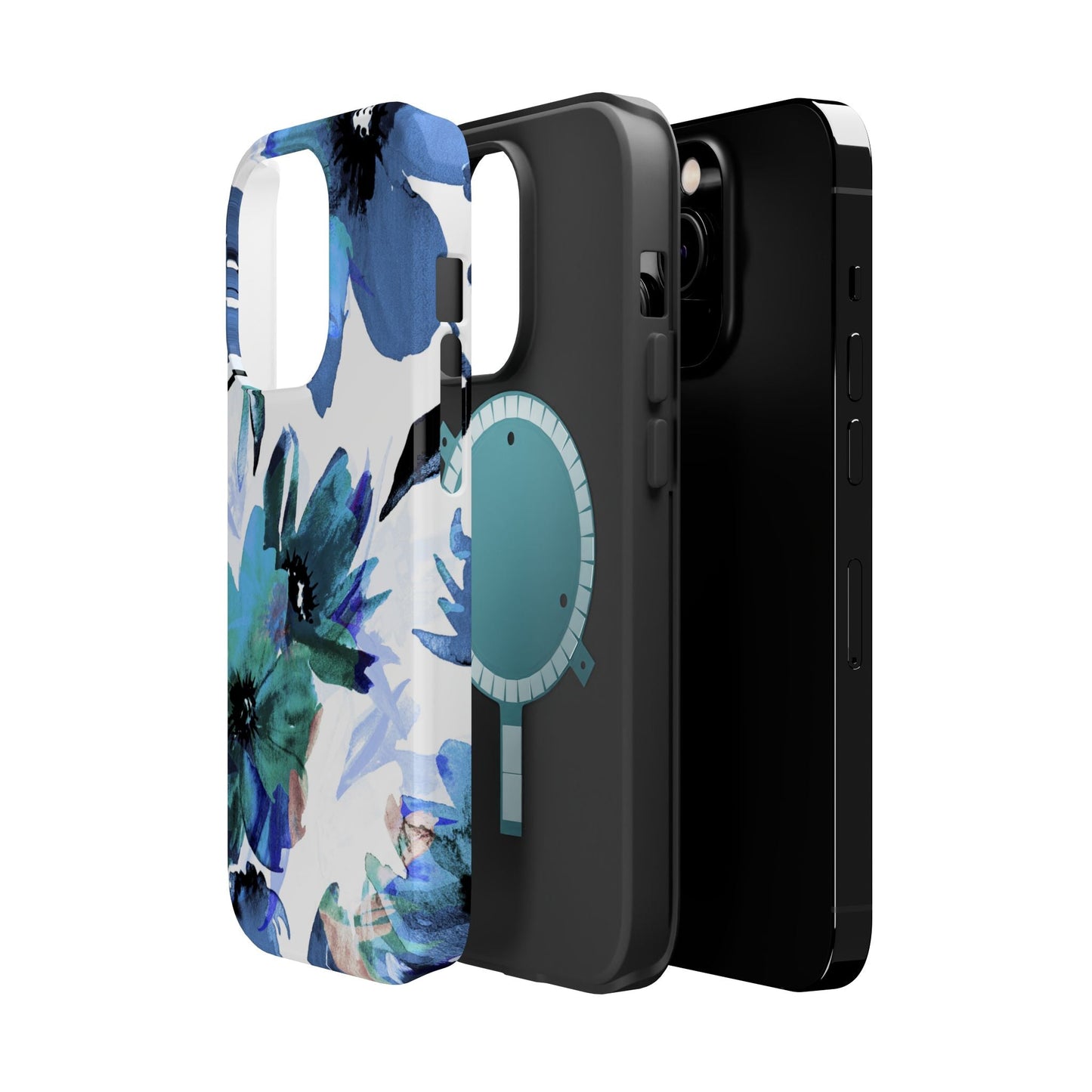 MagSafe iPhone Case – Serene Blue Blossom - BOGO Cases