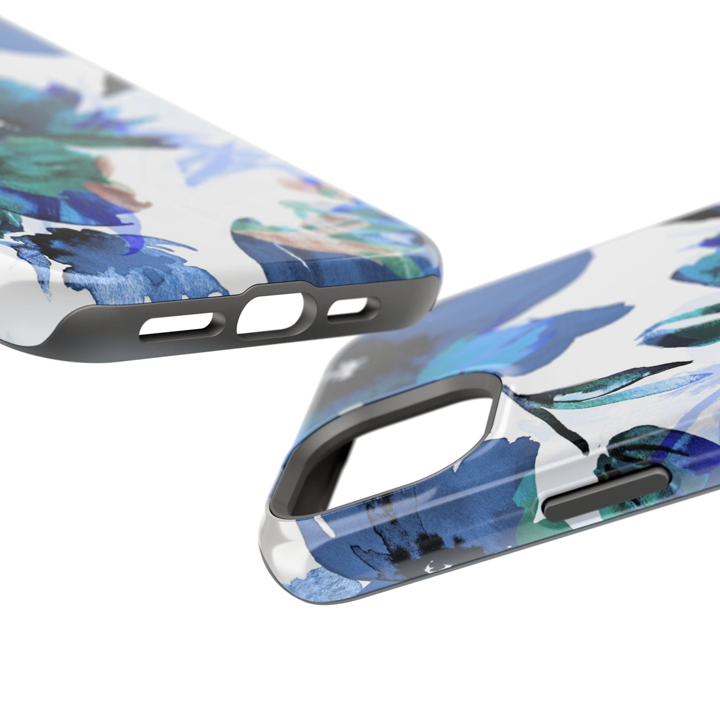 MagSafe iPhone Case – Serene Blue Blossom - BOGO Cases