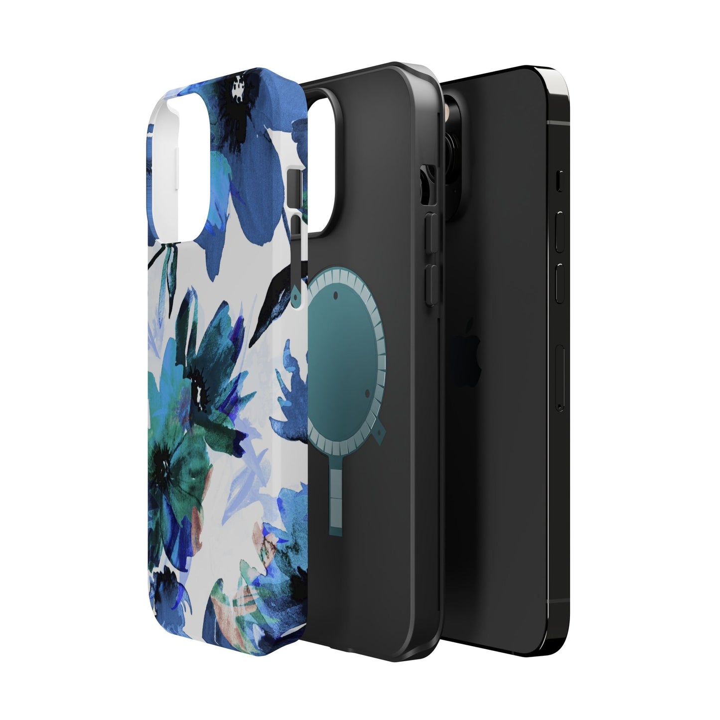 MagSafe iPhone Case – Serene Blue Blossom - BOGO Cases