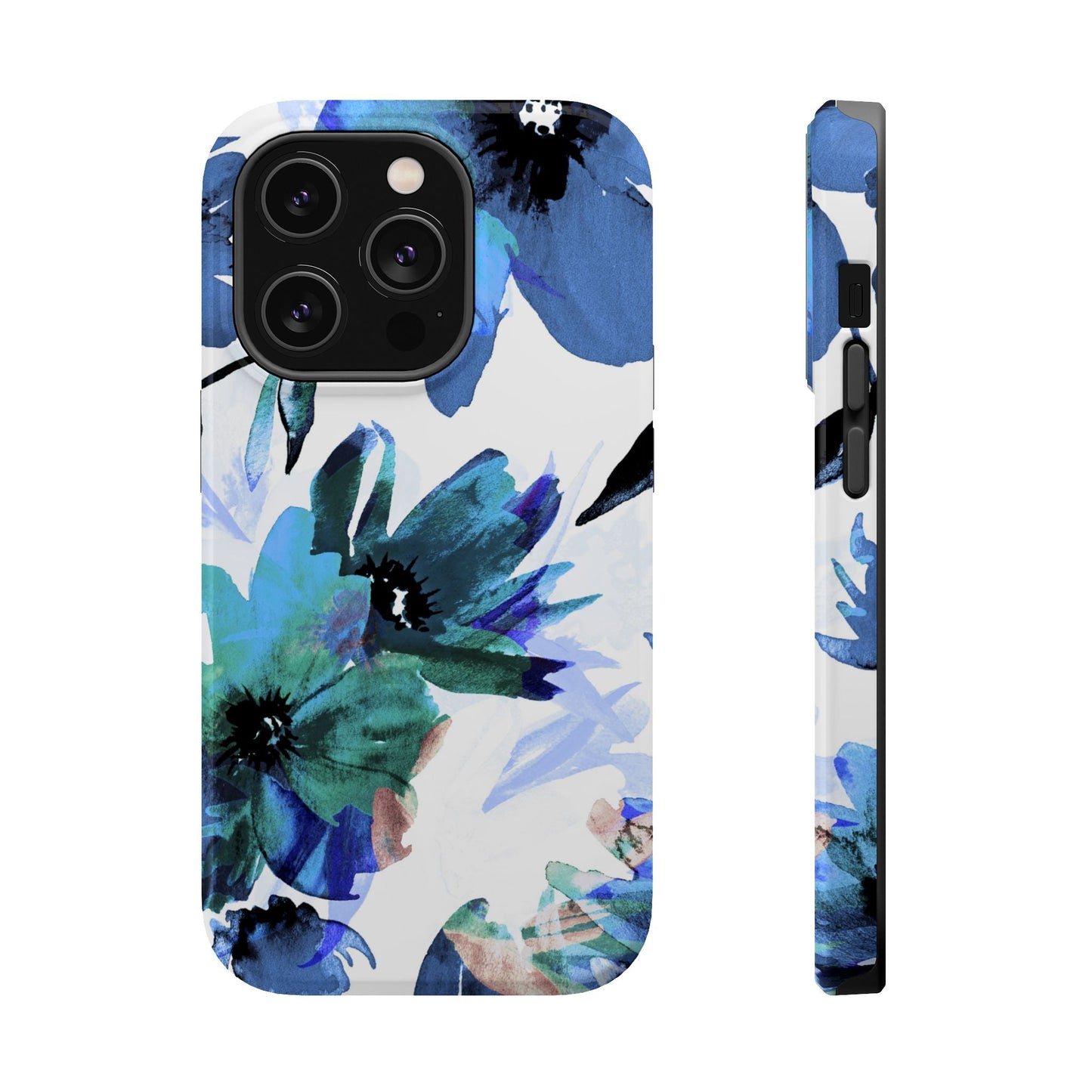MagSafe iPhone Case – Serene Blue Blossom - BOGO Cases