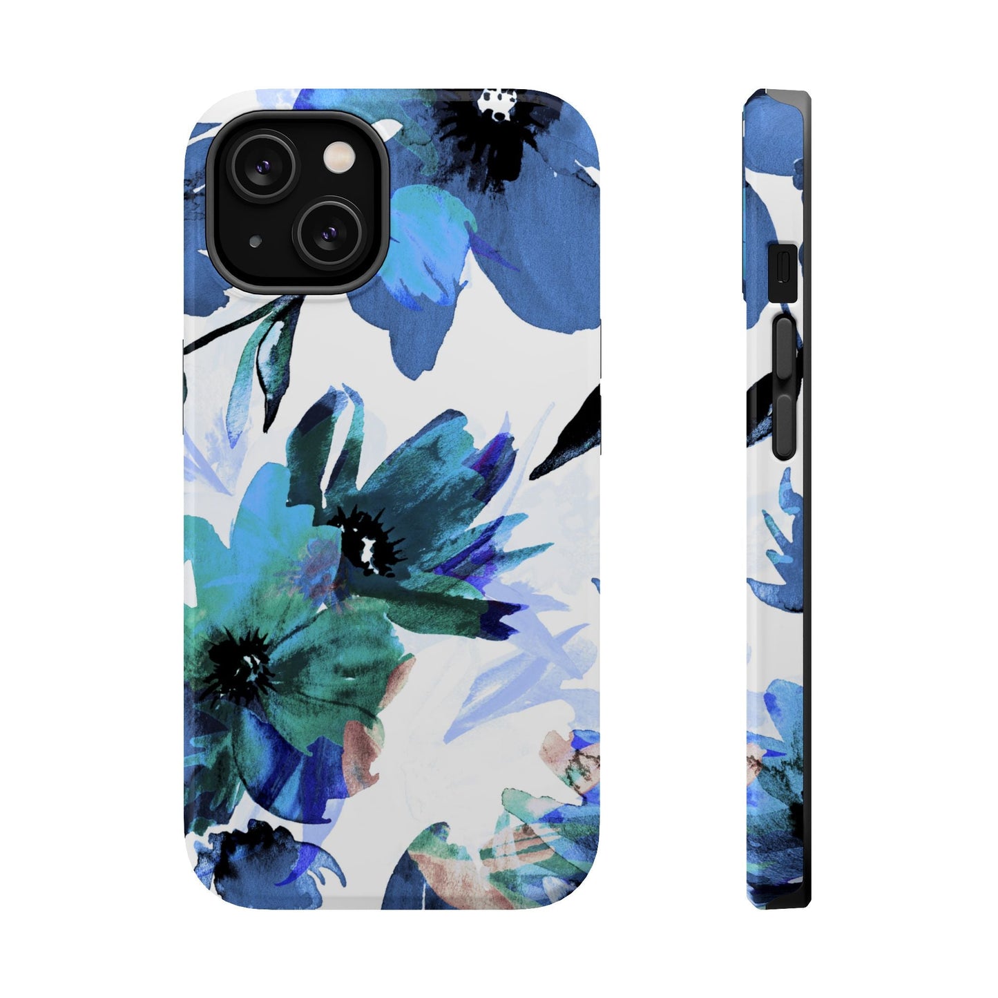MagSafe iPhone Case – Serene Blue Blossom - BOGO Cases