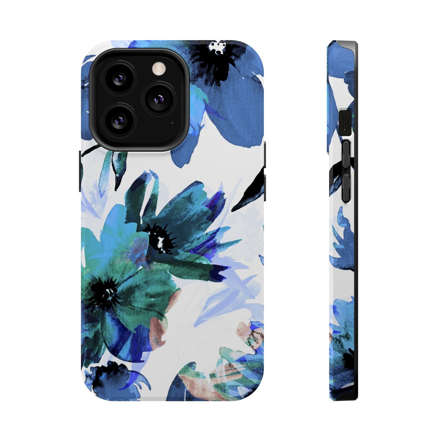 MagSafe iPhone Case – Serene Blue Blossom - BOGO Cases