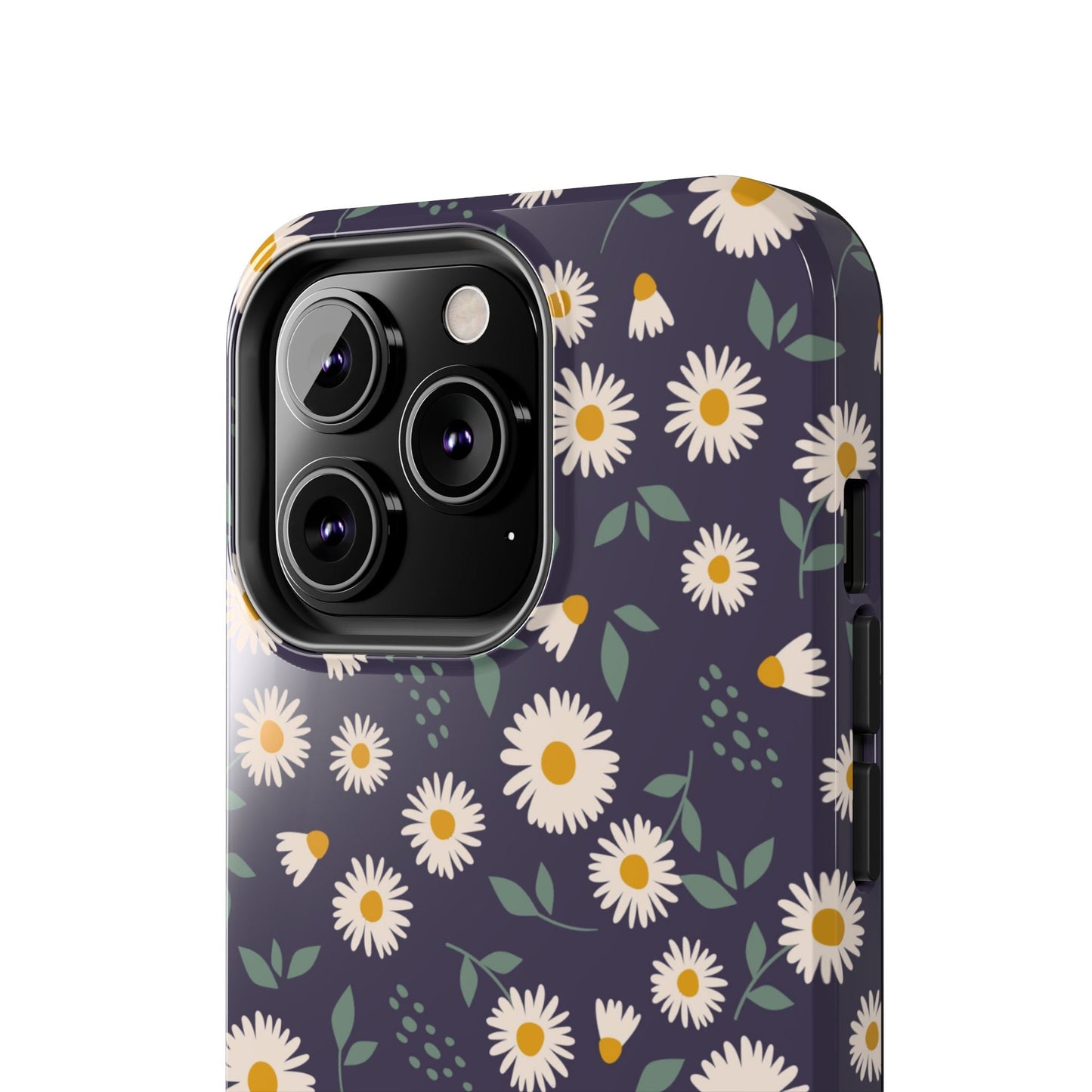 Midnight Daisy iPhone Case – Dark Navy Floral Design, Slim and Protective - BOGO Cases