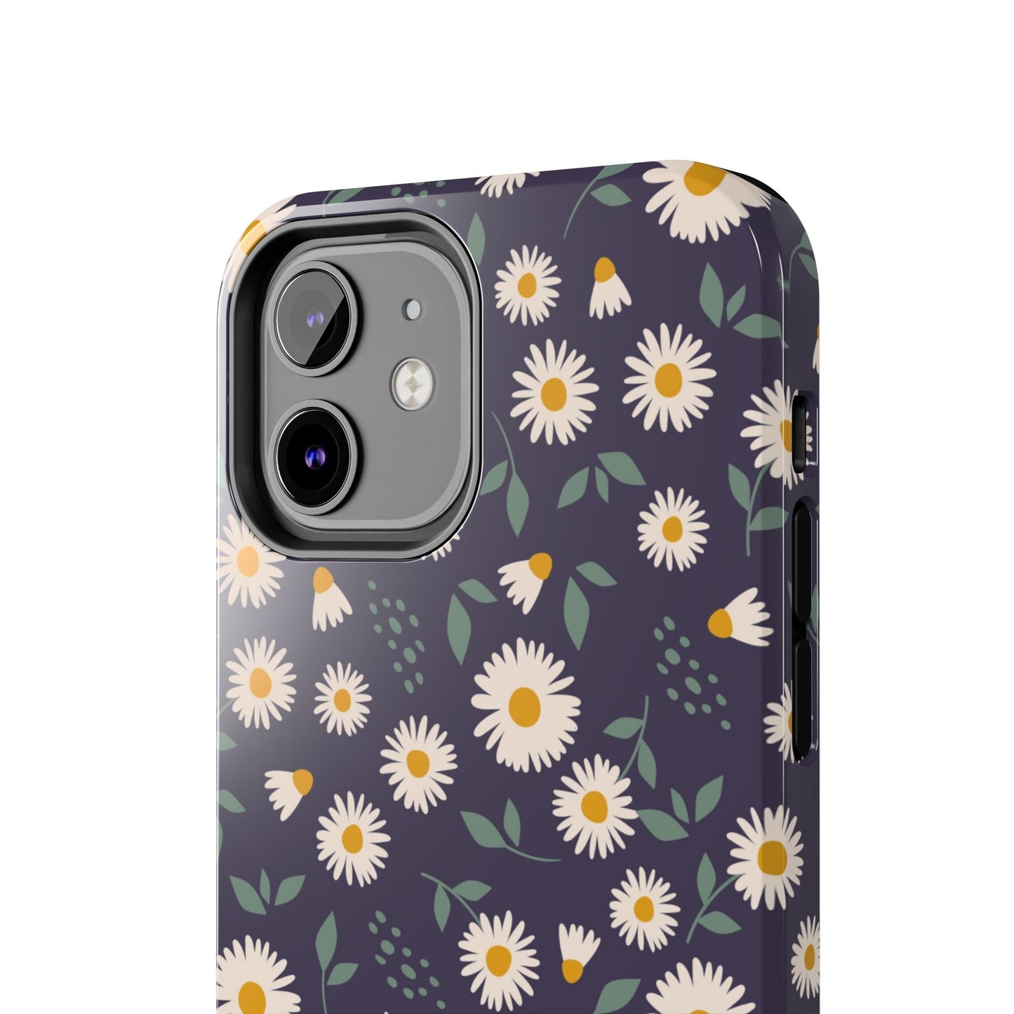 Midnight Daisy iPhone Case – Dark Navy Floral Design, Slim and Protective - BOGO Cases