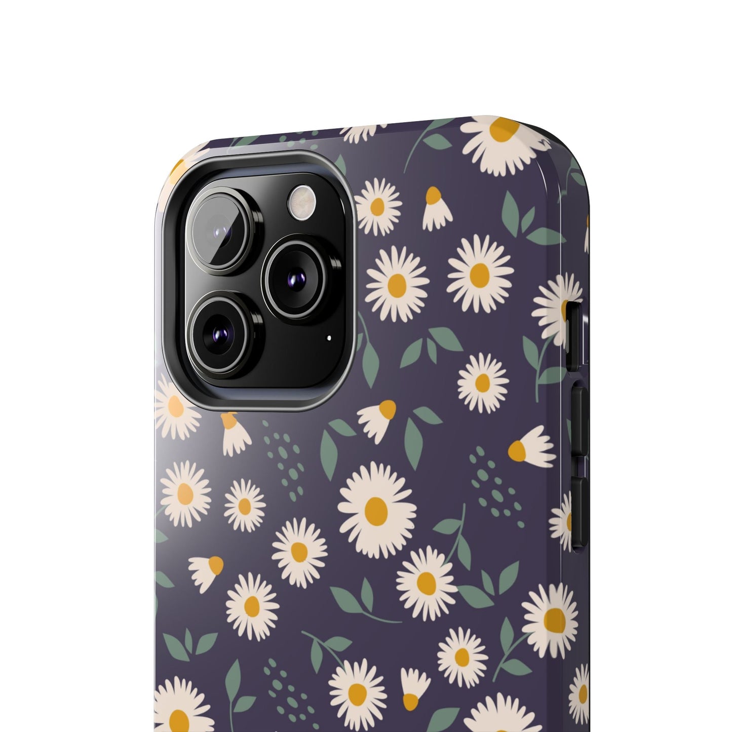 Midnight Daisy iPhone Case – Dark Navy Floral Design, Slim and Protective - BOGO Cases