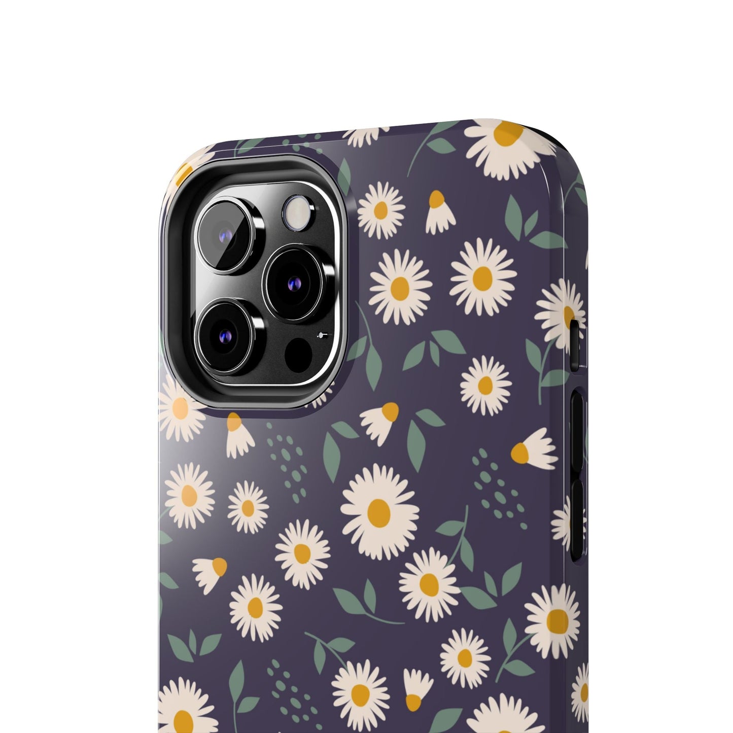 Midnight Daisy iPhone Case – Dark Navy Floral Design, Slim and Protective - BOGO Cases