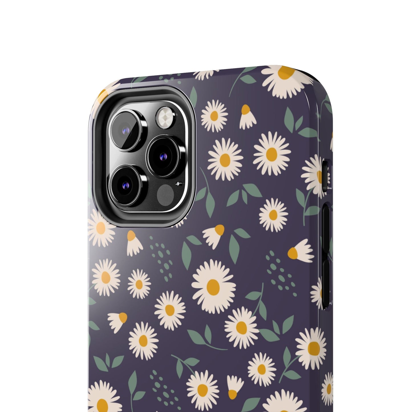 Midnight Daisy iPhone Case – Dark Navy Floral Design, Slim and Protective - BOGO Cases