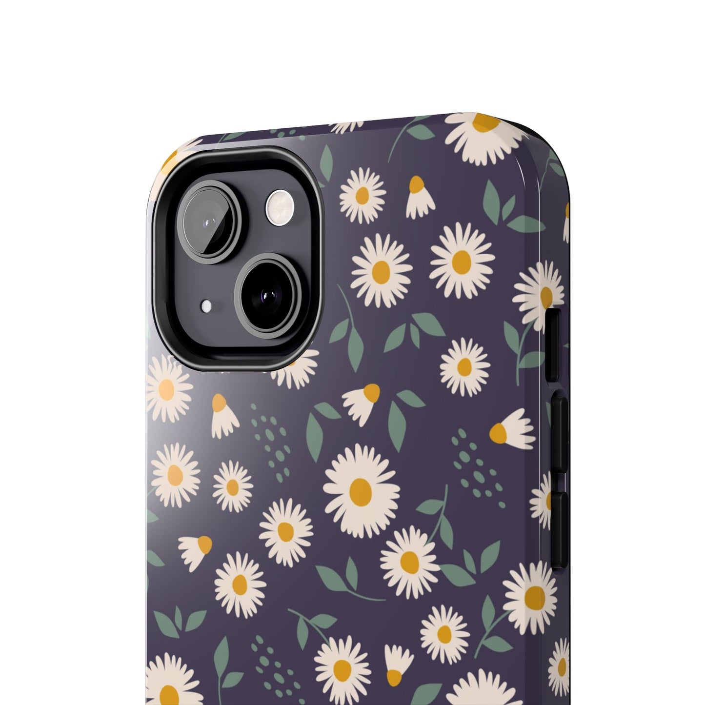 Midnight Daisy iPhone Case – Dark Navy Floral Design, Slim and Protective - BOGO Cases