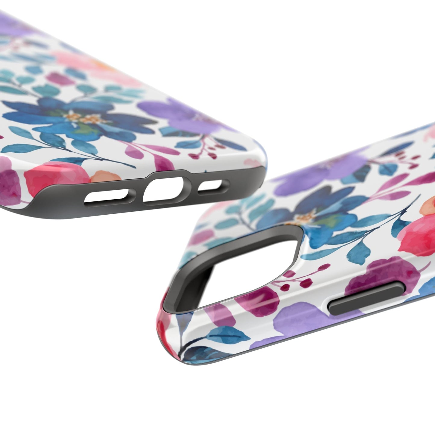 Mystic Bloom – MagSafe Case with Vibrant Watercolor Florals - BOGO Cases