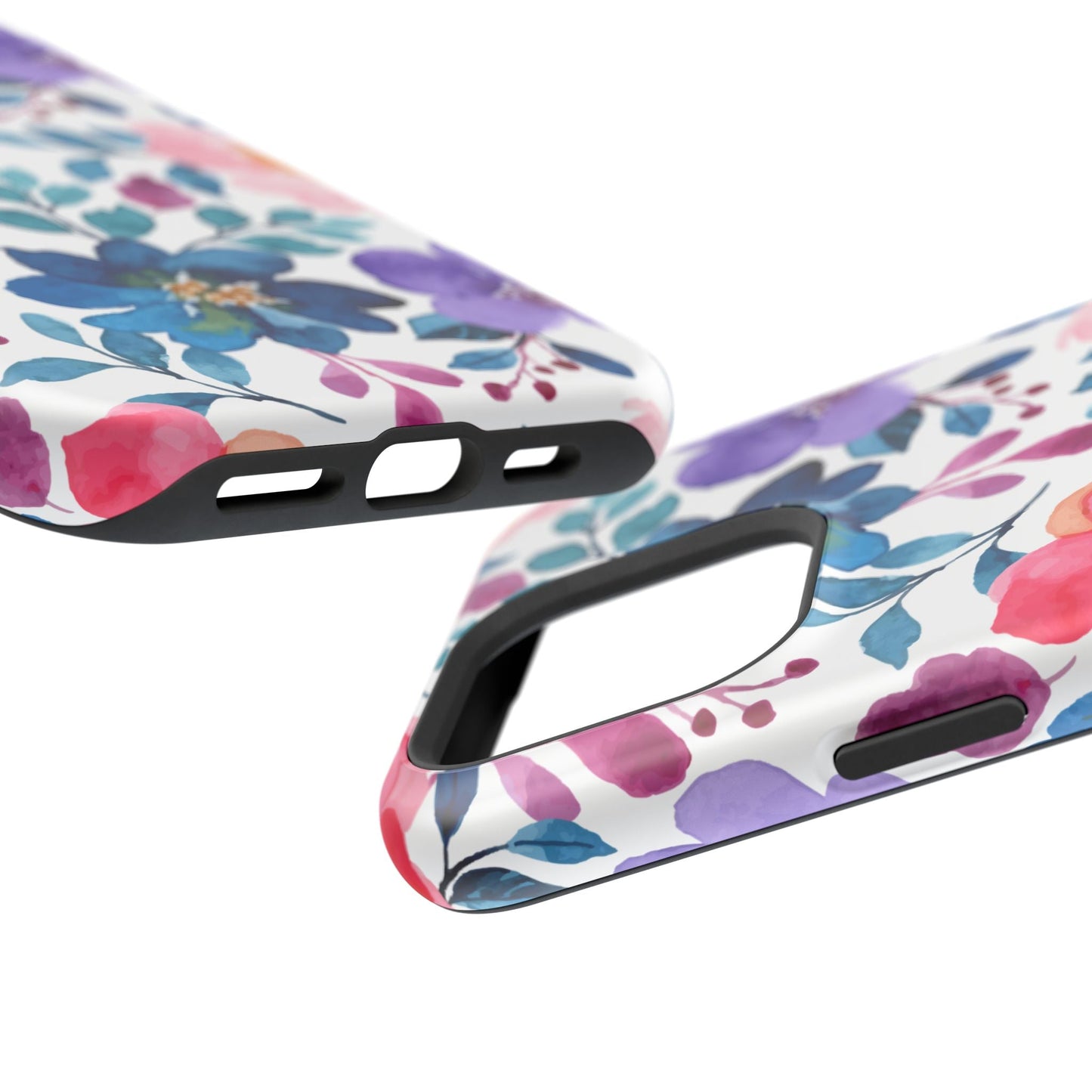 Mystic Bloom – MagSafe Case with Vibrant Watercolor Florals - BOGO Cases