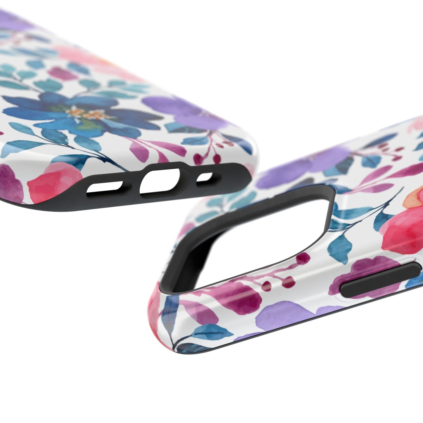 Mystic Bloom – MagSafe Case with Vibrant Watercolor Florals - BOGO Cases