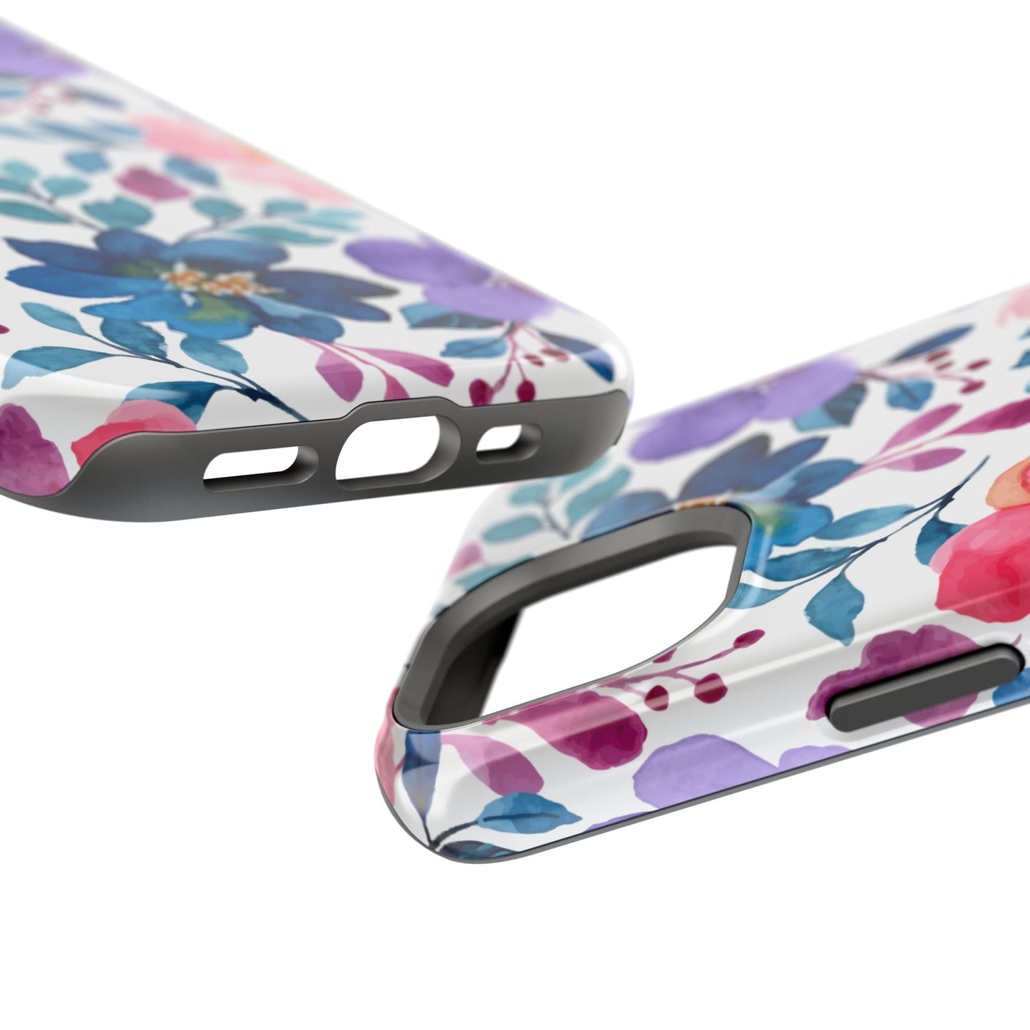 Mystic Bloom – MagSafe Case with Vibrant Watercolor Florals - BOGO Cases