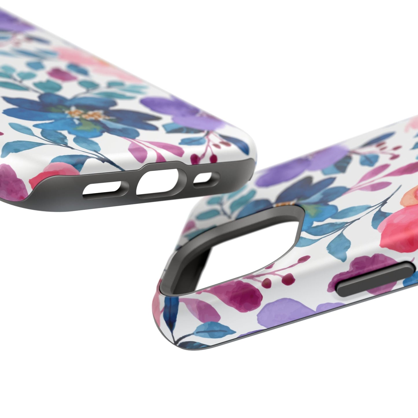 Mystic Bloom – MagSafe Case with Vibrant Watercolor Florals - BOGO Cases
