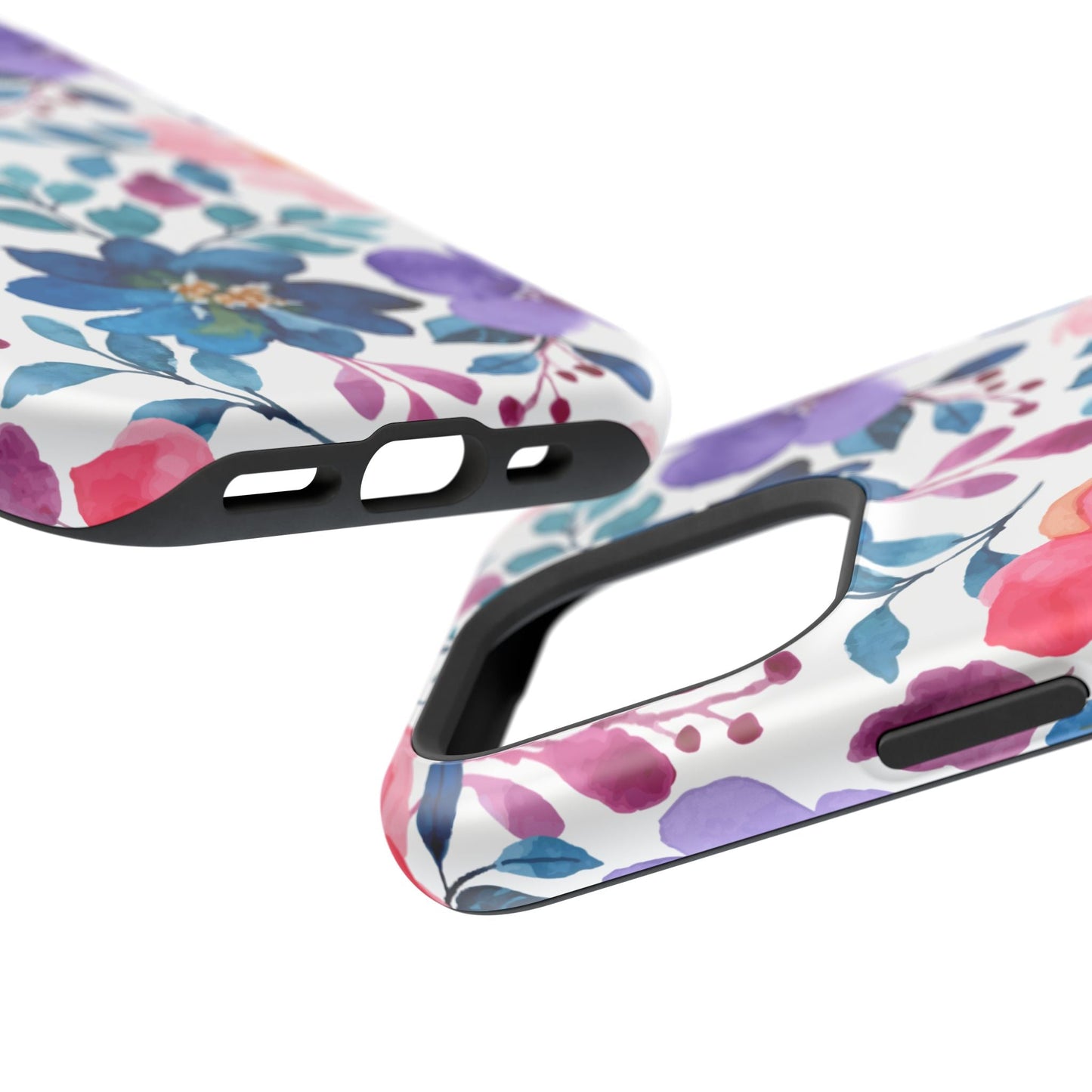Mystic Bloom – MagSafe Case with Vibrant Watercolor Florals - BOGO Cases