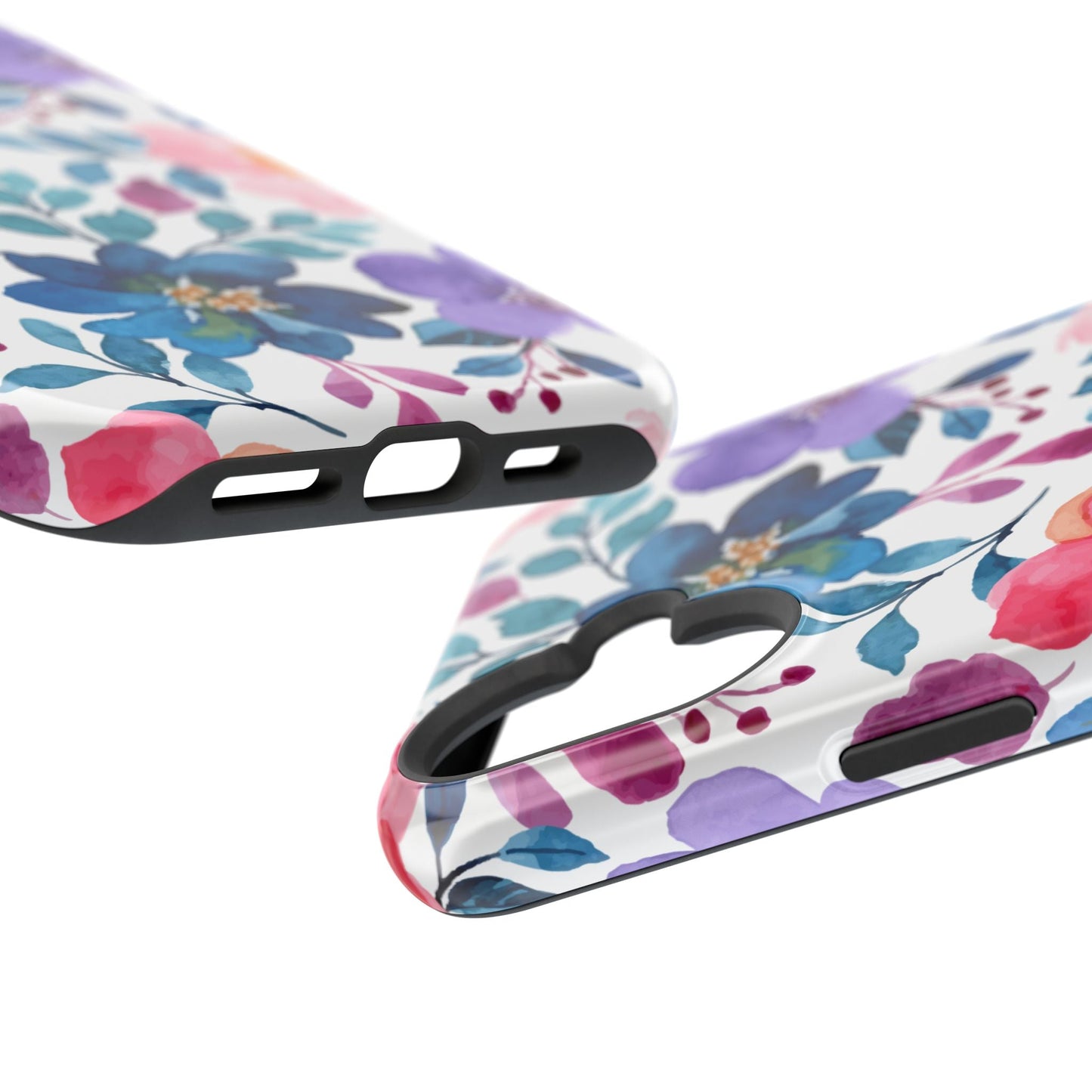 Mystic Bloom – MagSafe Case with Vibrant Watercolor Florals - BOGO Cases