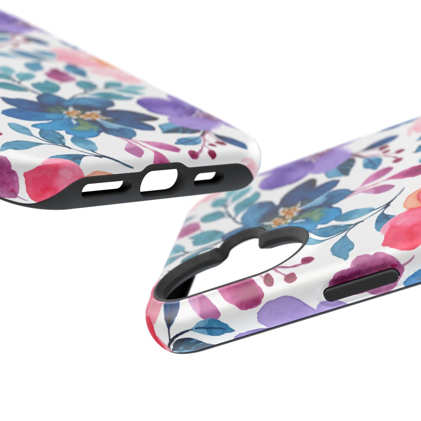 Mystic Bloom – MagSafe Case with Vibrant Watercolor Florals - BOGO Cases