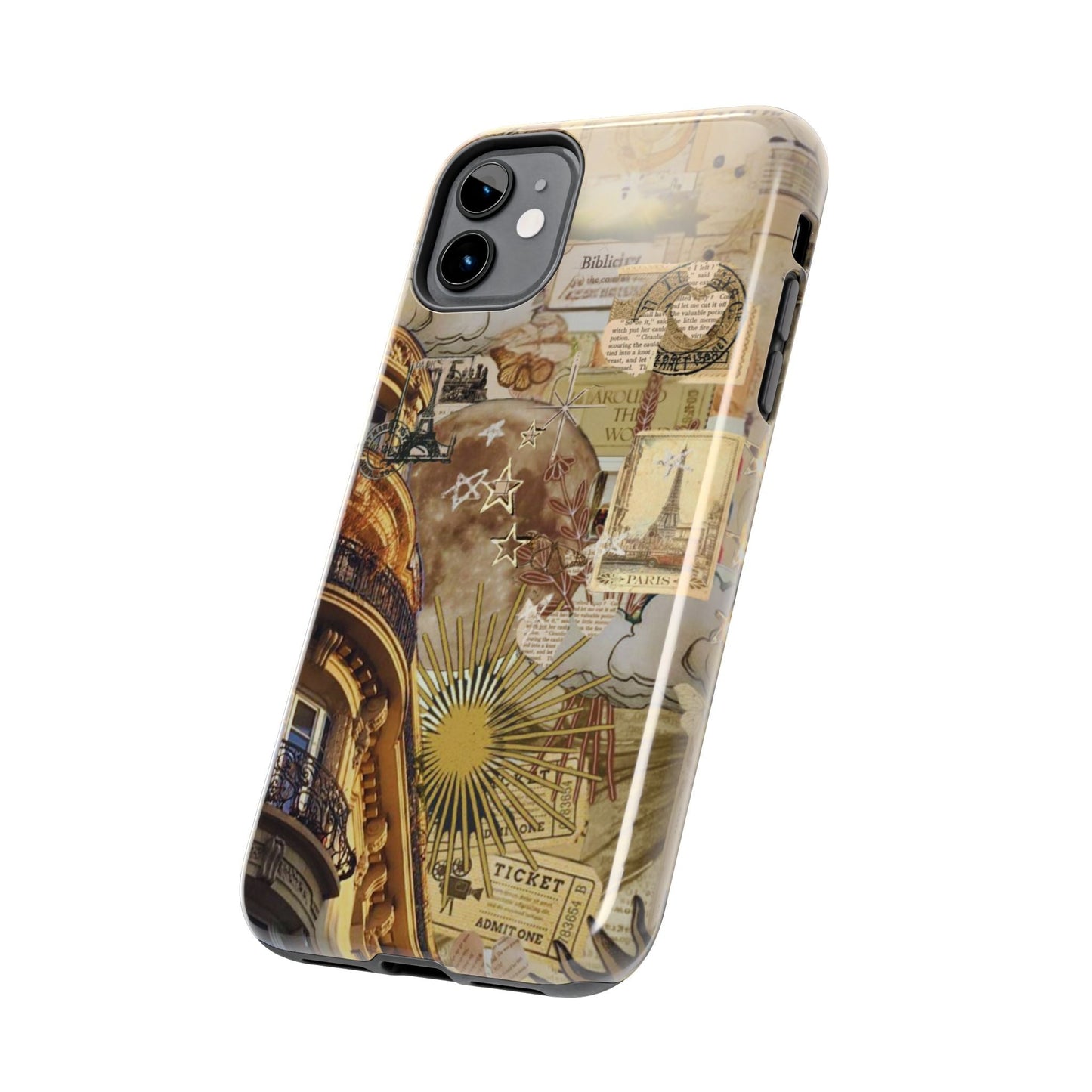 Parisian Dream Collage iPhone Case – Dual - Layer Protection with Vintage French Aesthetic - BOGO Cases