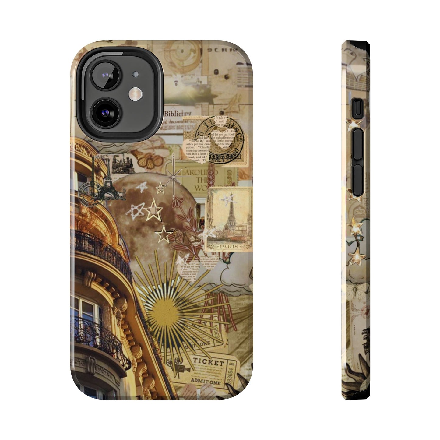 Parisian Dream Collage iPhone Case – Dual - Layer Protection with Vintage French Aesthetic - BOGO Cases