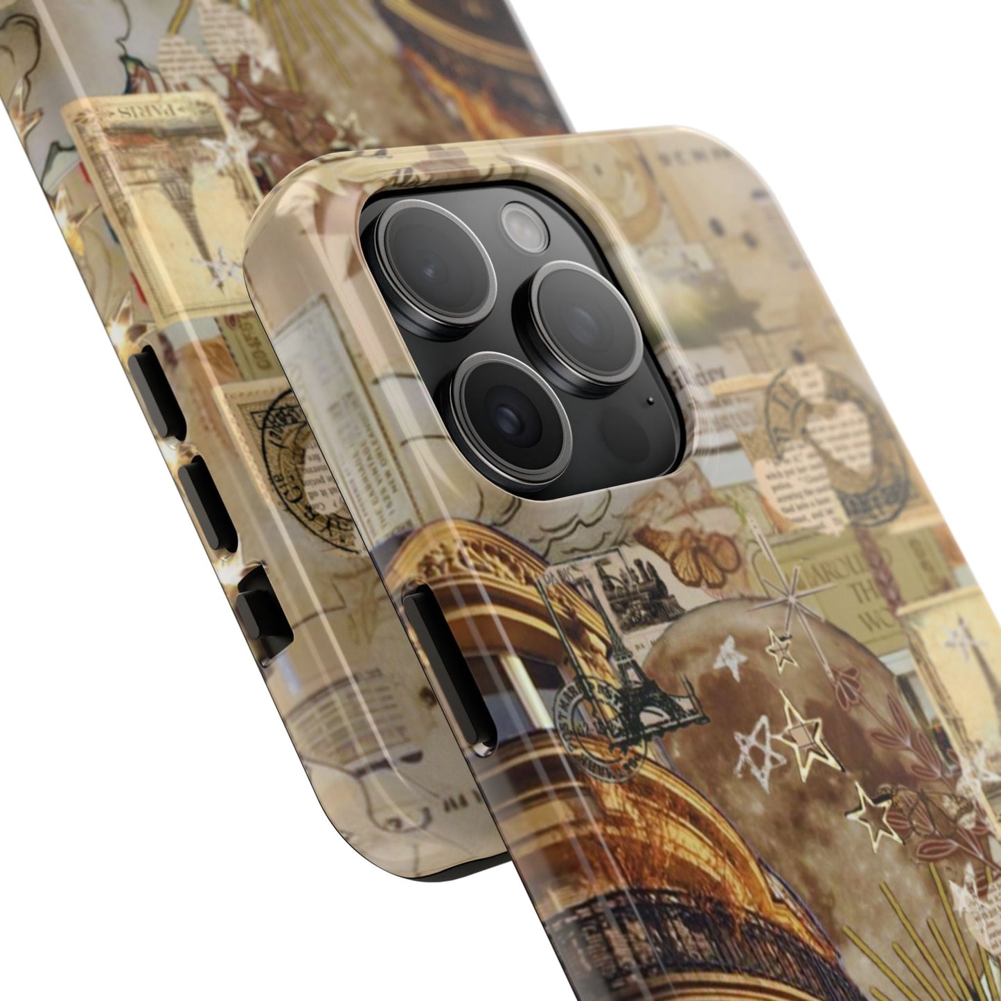 Parisian Dream Collage iPhone Case – Dual - Layer Protection with Vintage French Aesthetic - BOGO Cases