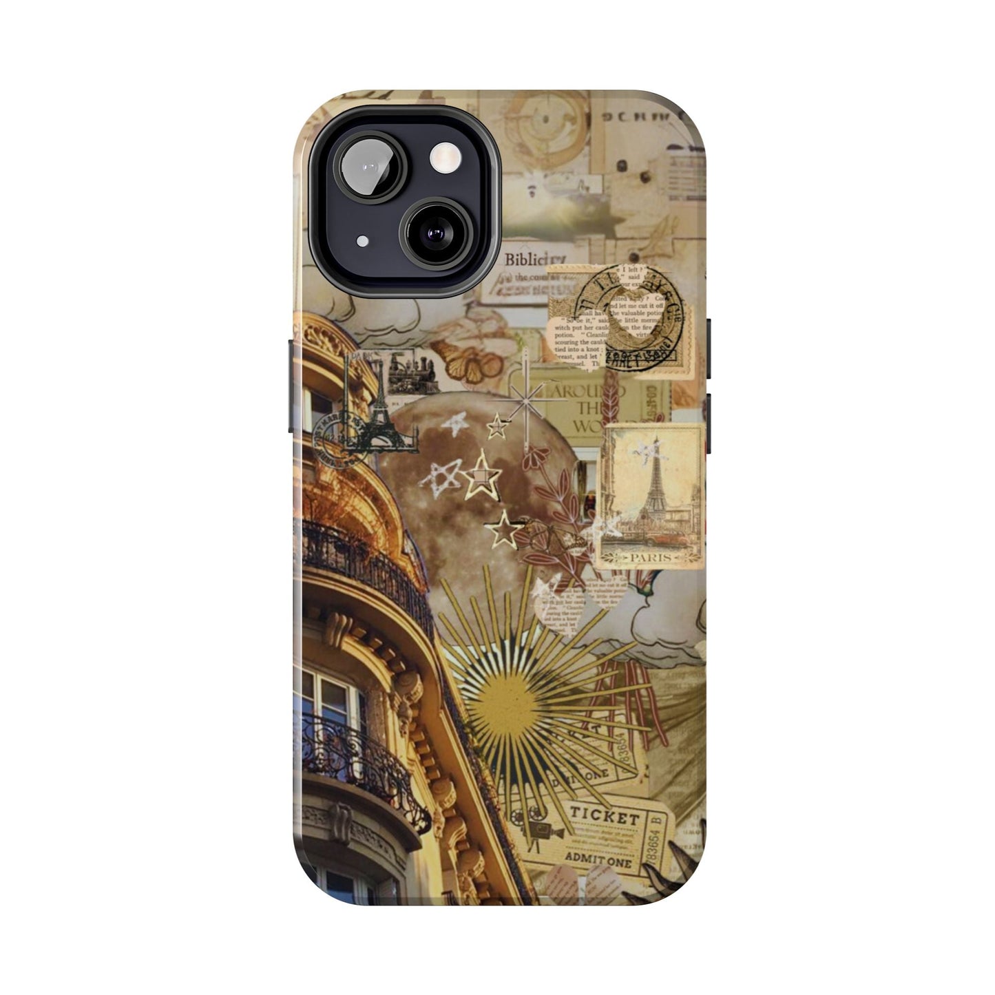 Parisian Dream Collage iPhone Case – Dual - Layer Protection with Vintage French Aesthetic - BOGO Cases