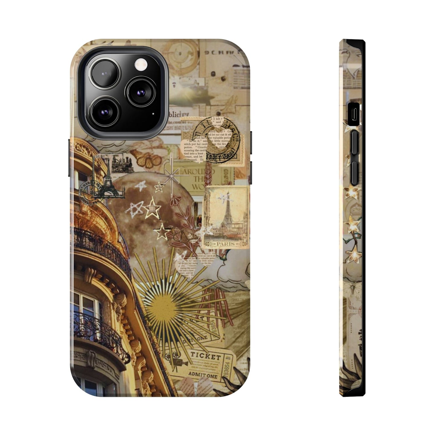 Parisian Dream Collage iPhone Case – Dual - Layer Protection with Vintage French Aesthetic - BOGO Cases