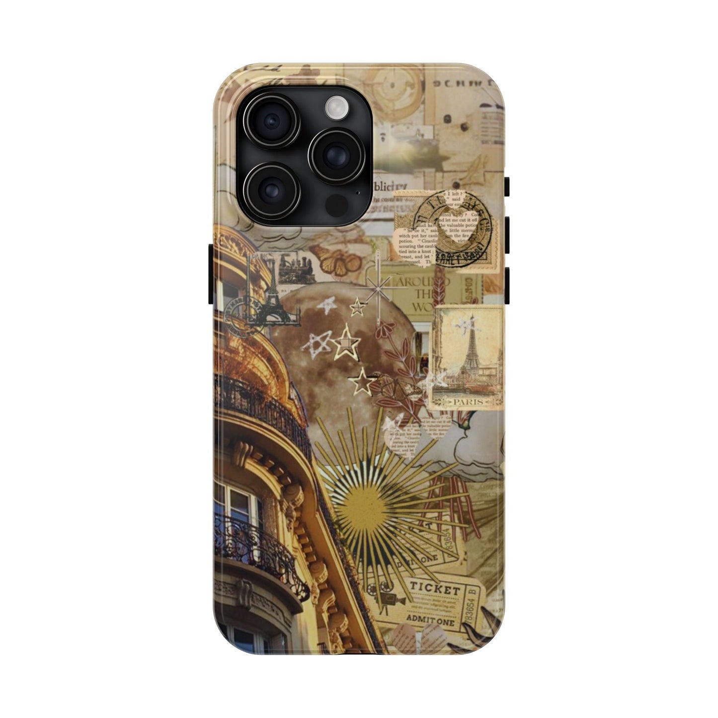 Parisian Dream Collage iPhone Case – Dual - Layer Protection with Vintage French Aesthetic - BOGO Cases
