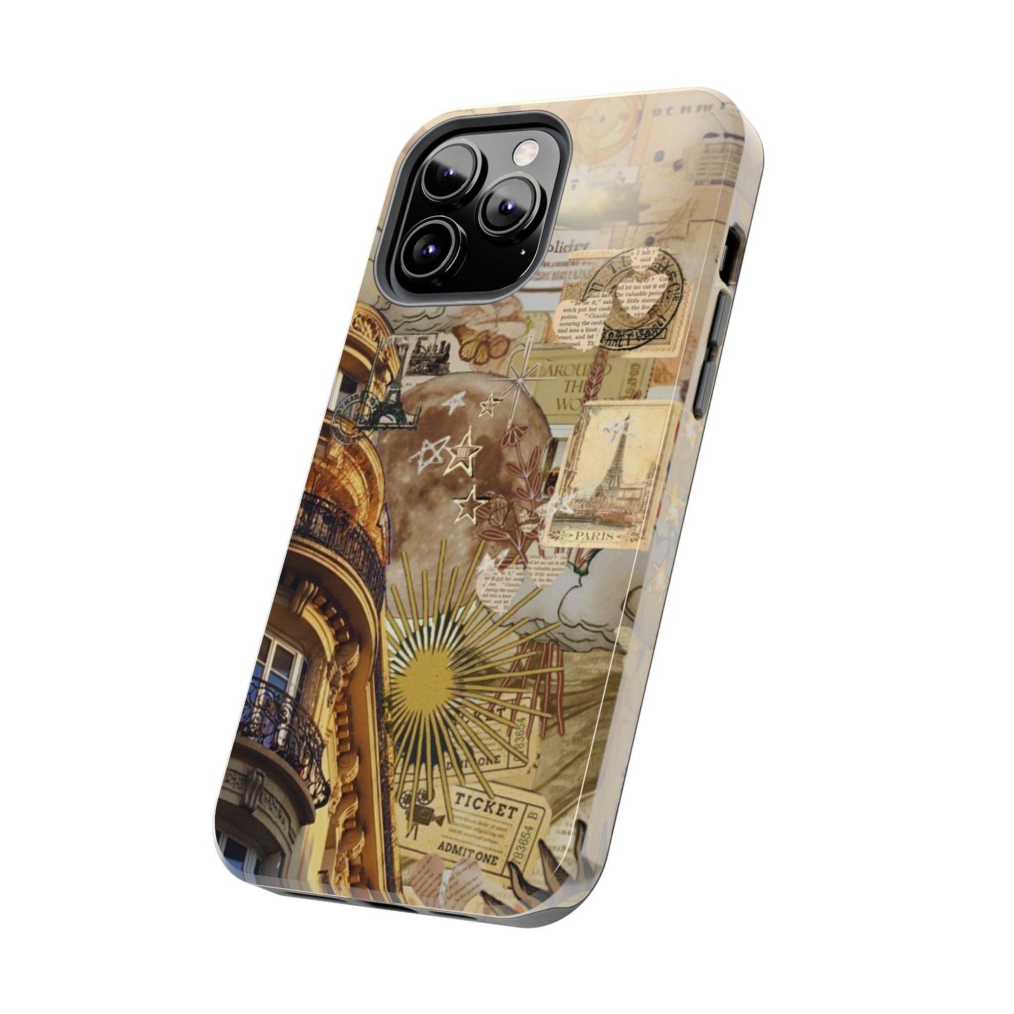 Parisian Dream Collage iPhone Case – Dual - Layer Protection with Vintage French Aesthetic - BOGO Cases
