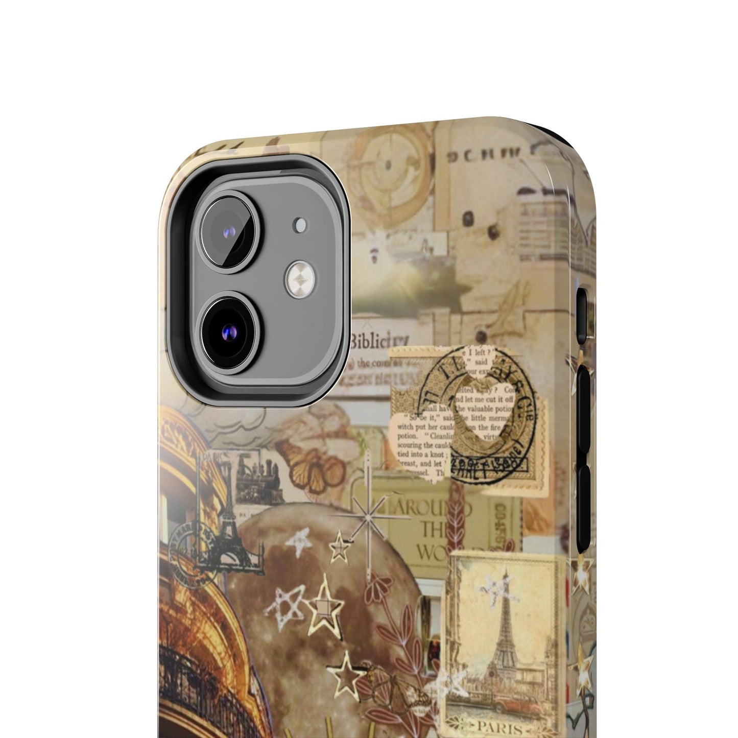 Parisian Dream Collage iPhone Case – Dual - Layer Protection with Vintage French Aesthetic - BOGO Cases