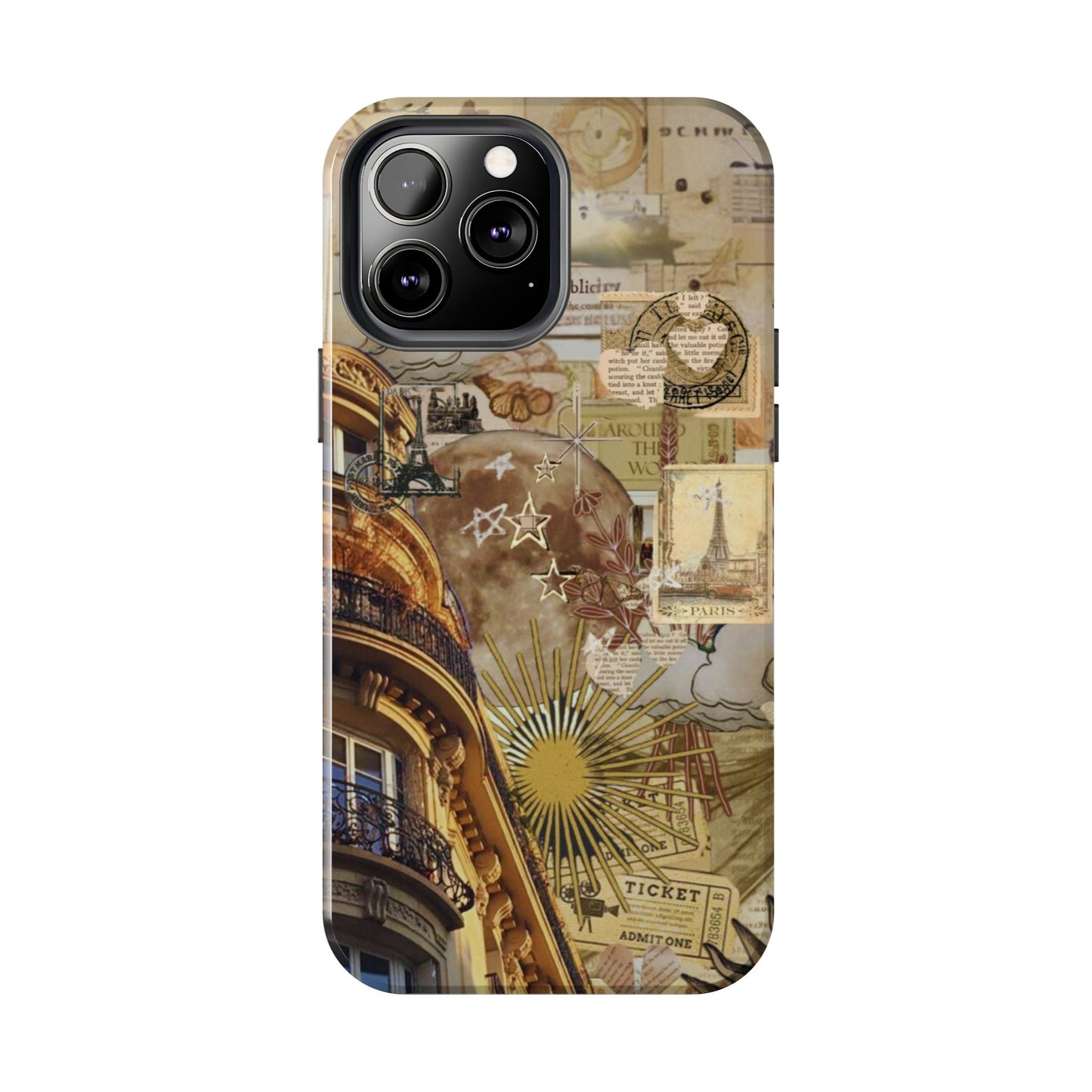 Parisian Dream Collage iPhone Case – Dual - Layer Protection with Vintage French Aesthetic - BOGO Cases