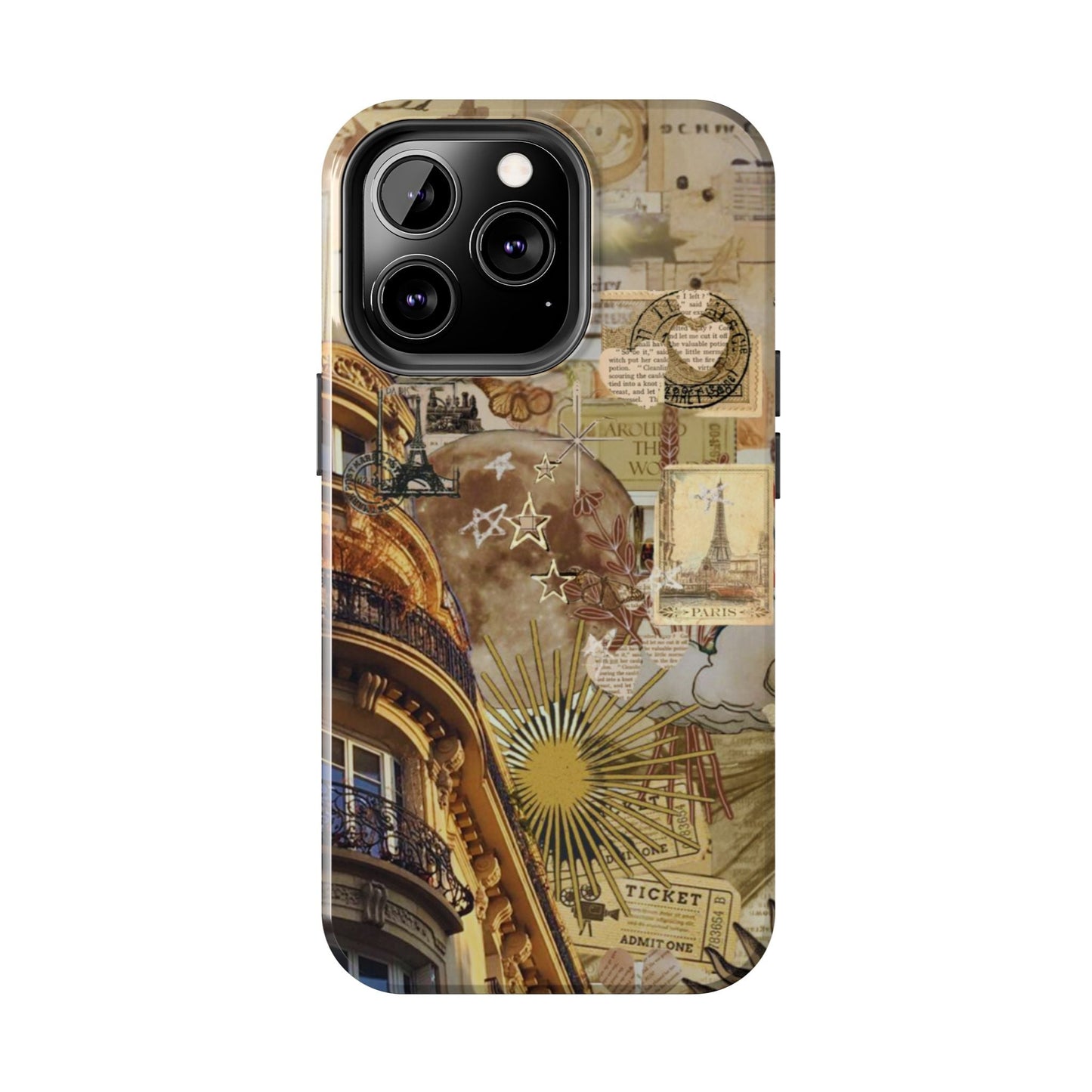 Parisian Dream Collage iPhone Case – Dual - Layer Protection with Vintage French Aesthetic - BOGO Cases