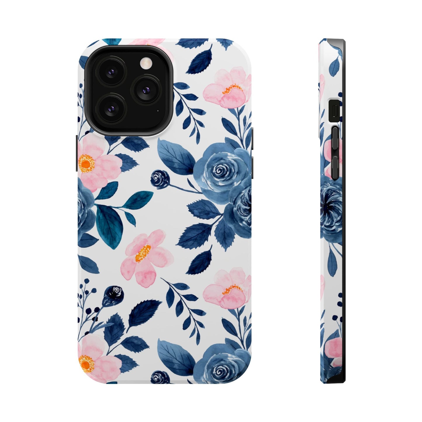Pastel Garden Charm – MagSafe Case with Soft Watercolor Floral Print - BOGO Cases