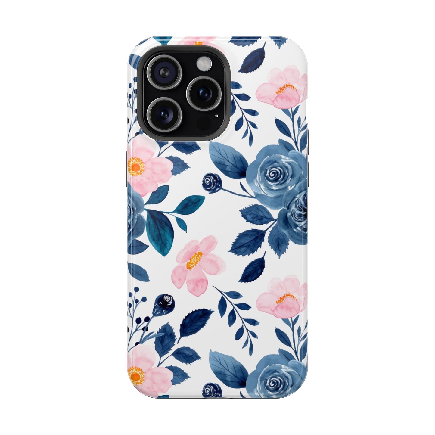 Pastel Garden Charm – MagSafe Case with Soft Watercolor Floral Print - BOGO Cases