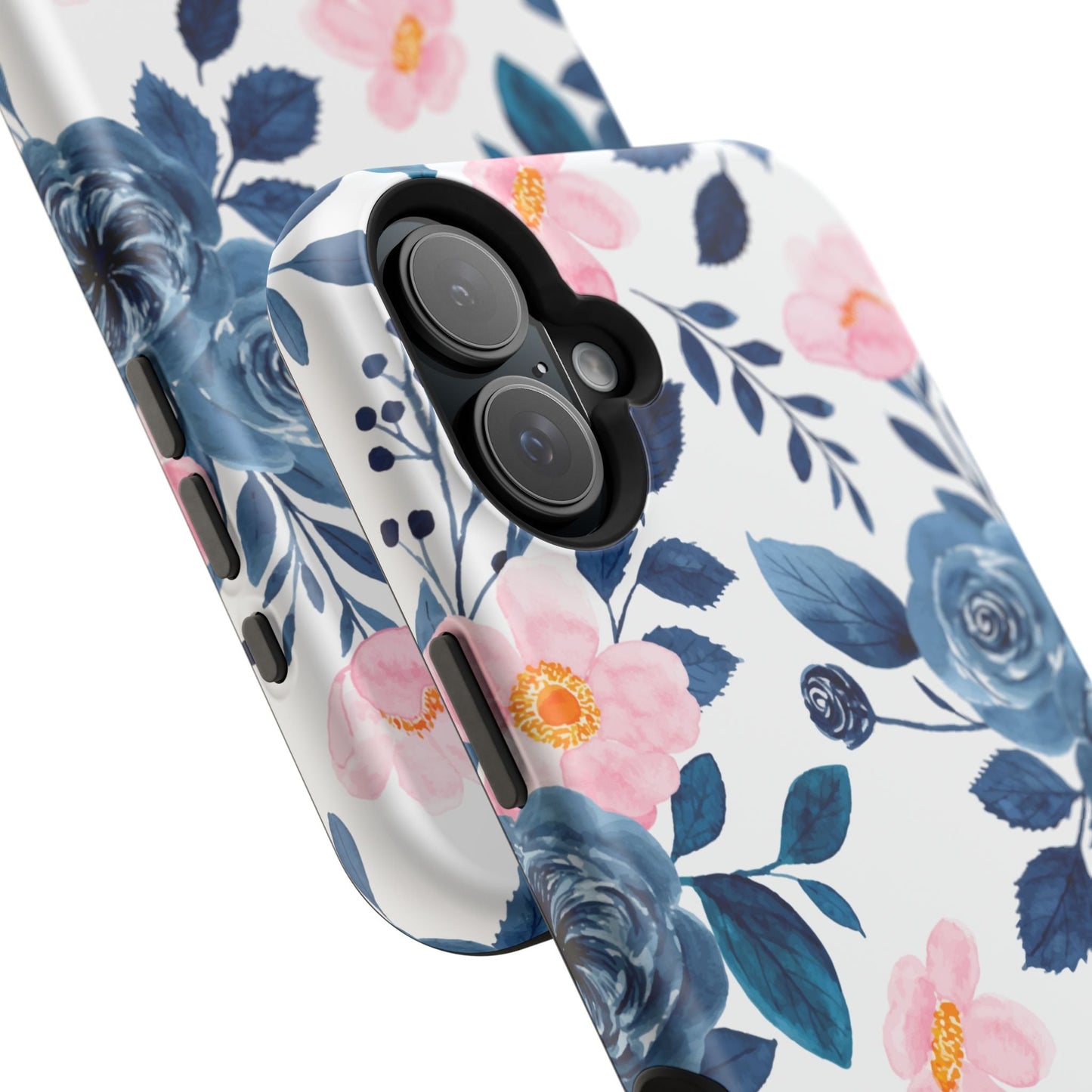 Pastel Garden Charm – MagSafe Case with Soft Watercolor Floral Print - BOGO Cases
