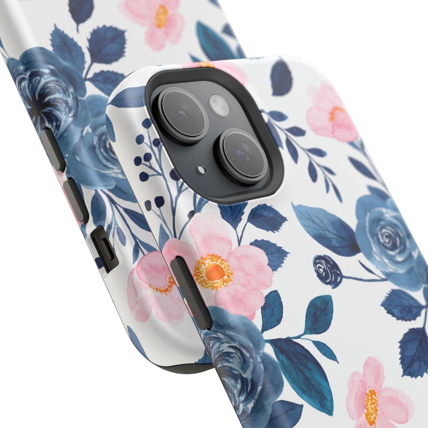 Pastel Garden Charm – MagSafe Case with Soft Watercolor Floral Print - BOGO Cases