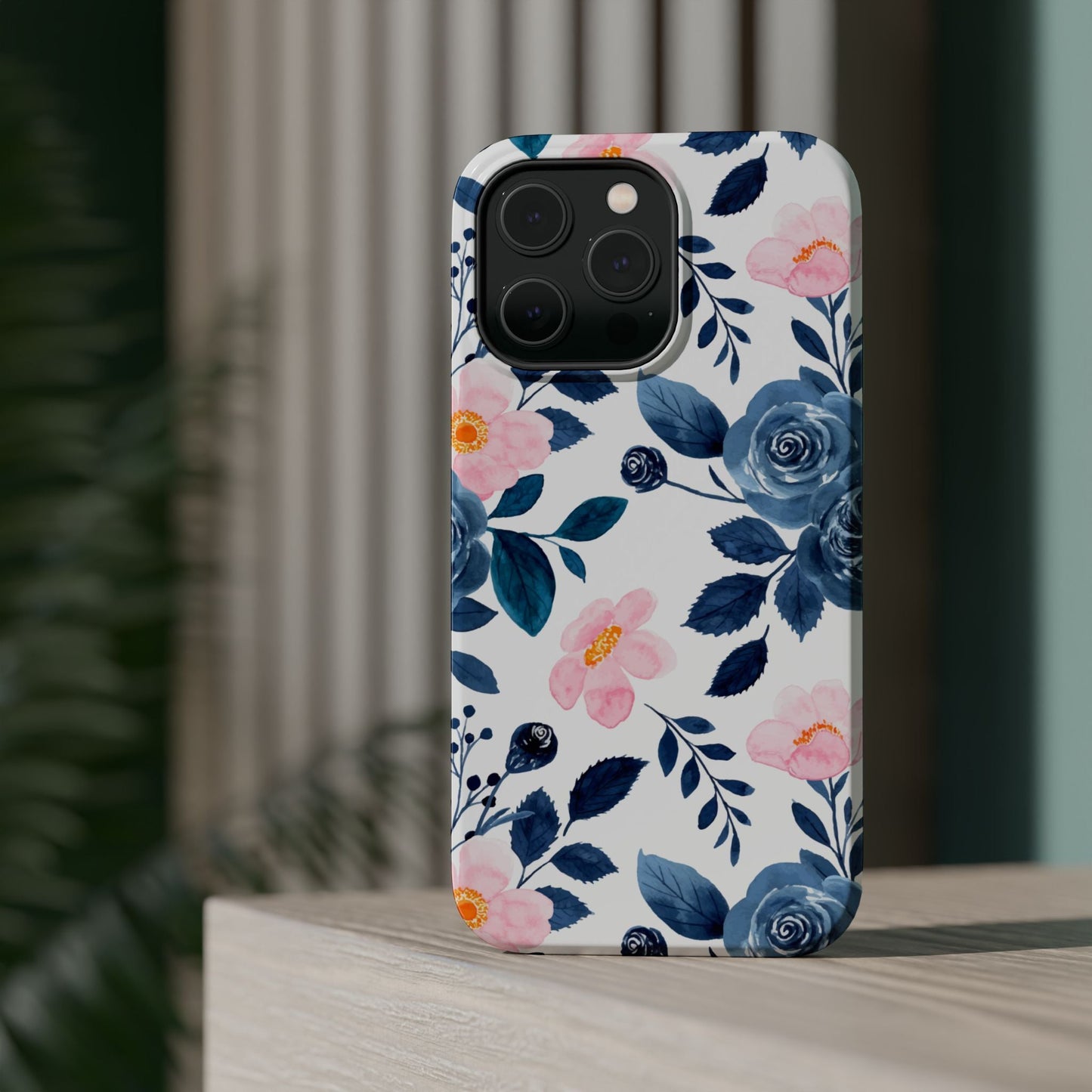 Pastel Garden Charm – MagSafe Case with Soft Watercolor Floral Print - BOGO Cases