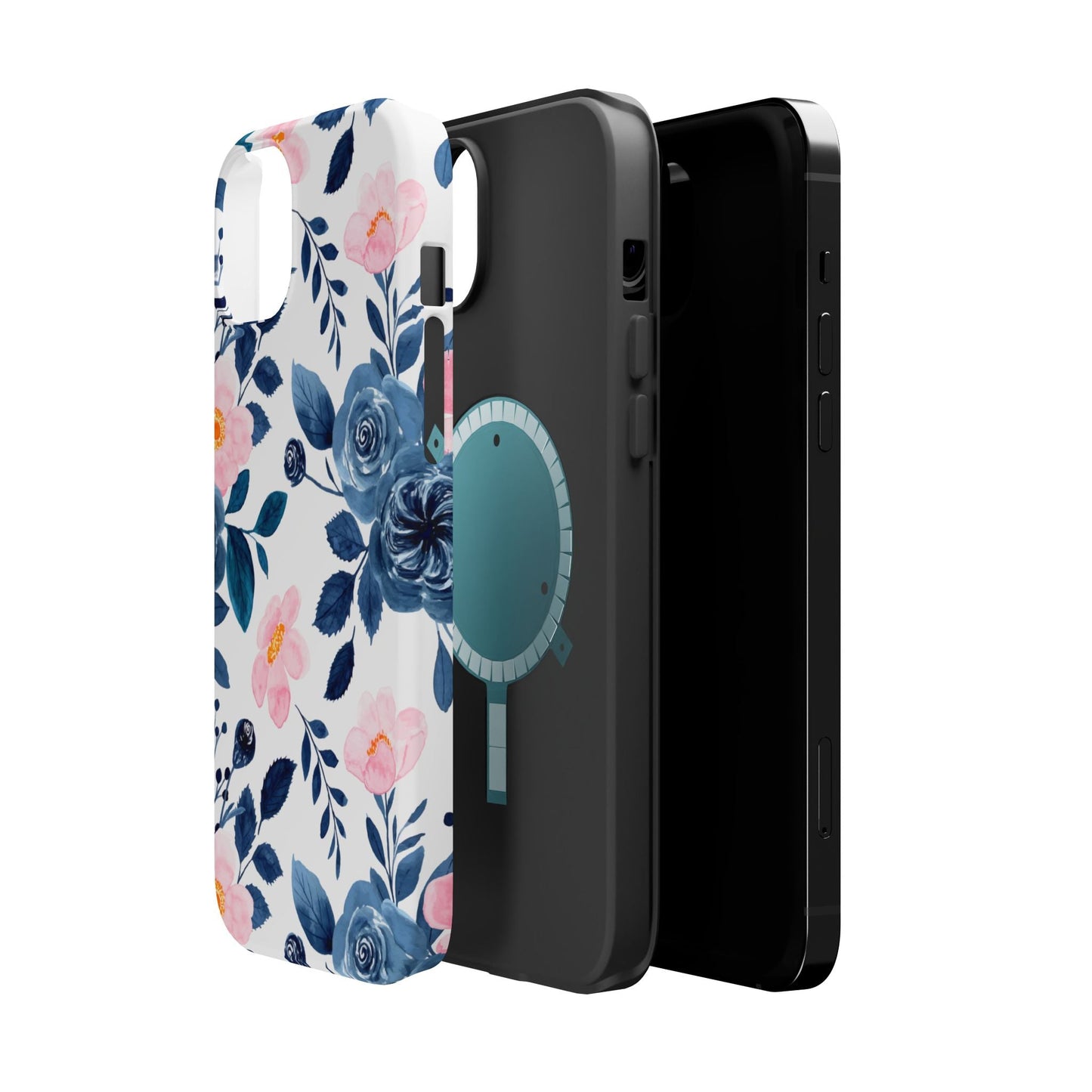 Pastel Garden Charm – MagSafe Case with Soft Watercolor Floral Print - BOGO Cases