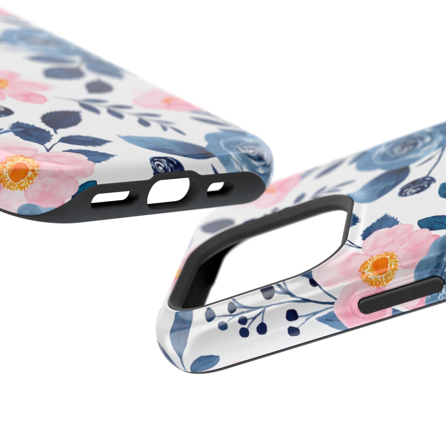 Pastel Garden Charm – MagSafe Case with Soft Watercolor Floral Print - BOGO Cases